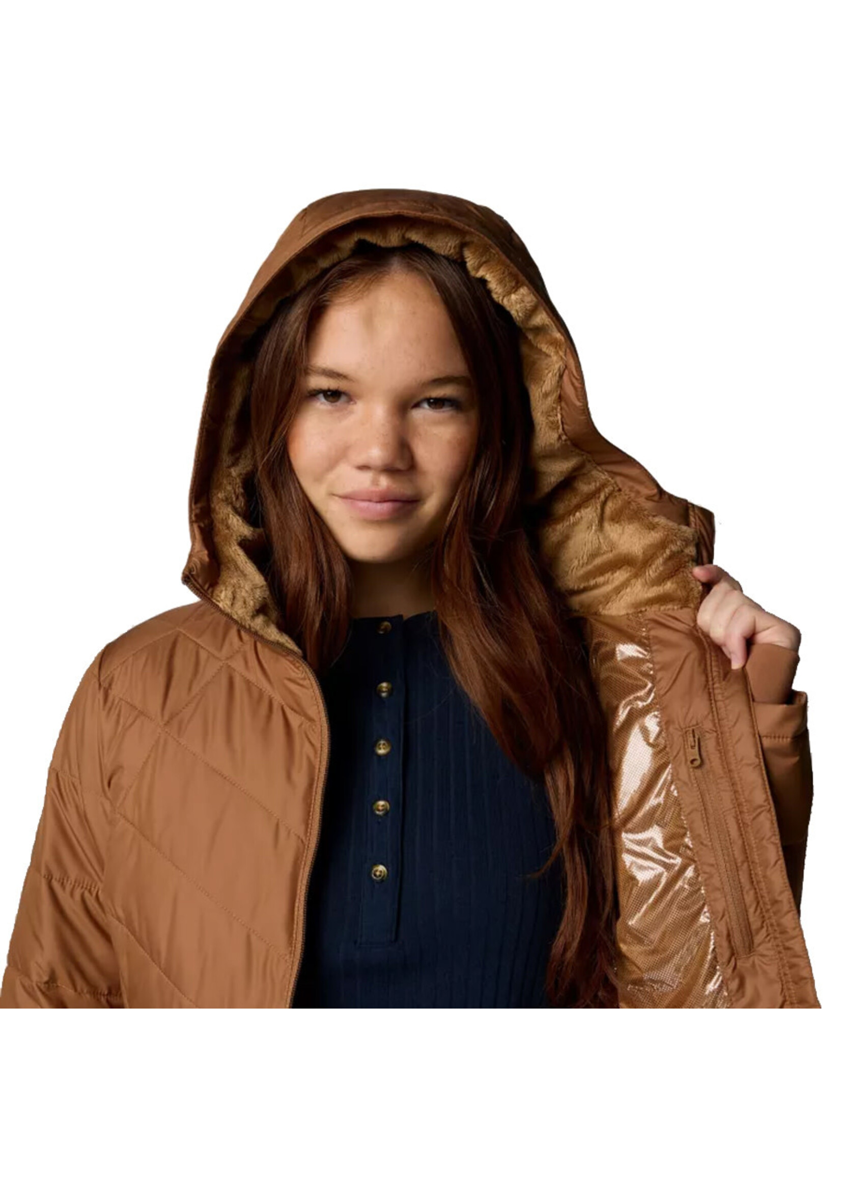COLUMBIA Veste à capuchon HEAVENLY / Camel Brown (Femme)