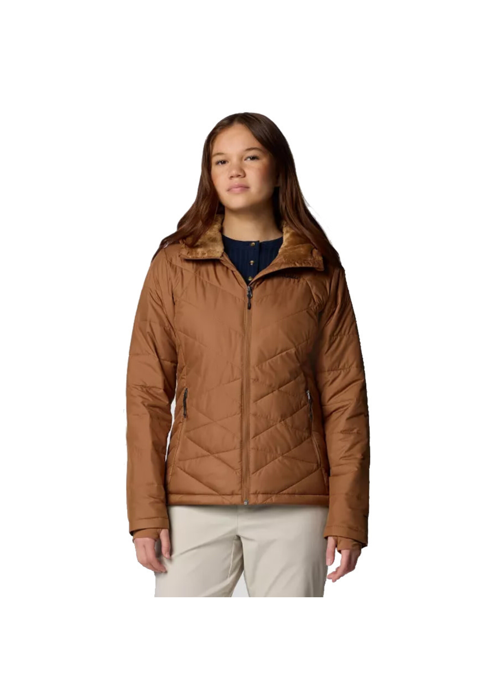 COLUMBIA Veste à capuchon HEAVENLY / Camel Brown (Femme)