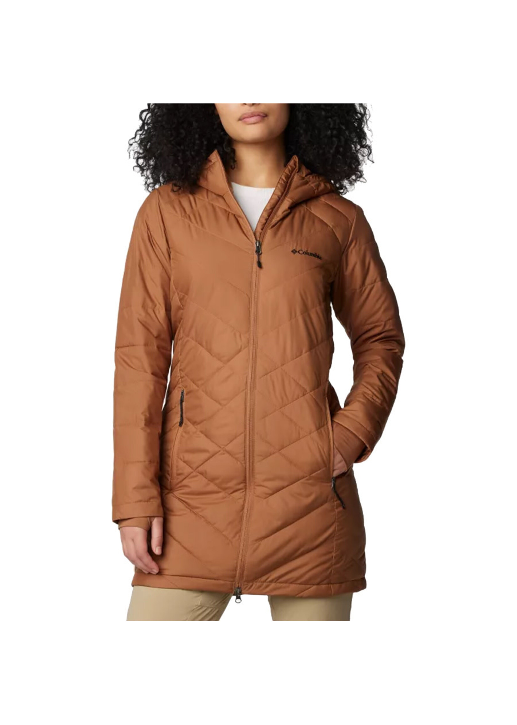 COLUMBIA Veste longue HEAVENLY / Camel Brown (Femme)