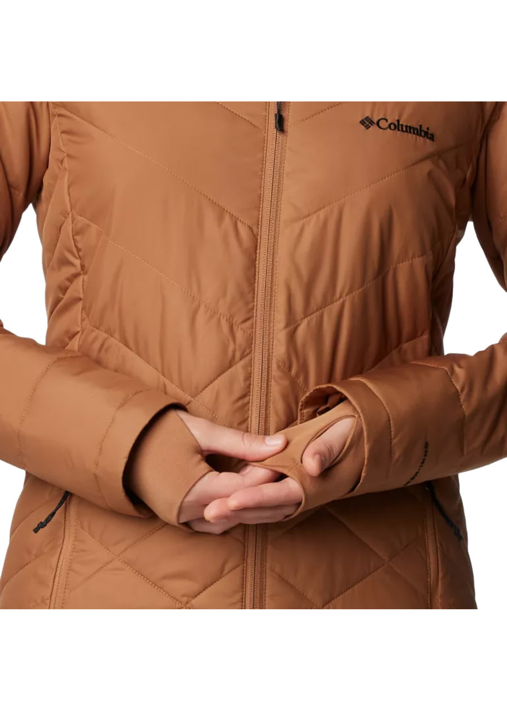 COLUMBIA Veste longue HEAVENLY / Camel Brown (Femme)