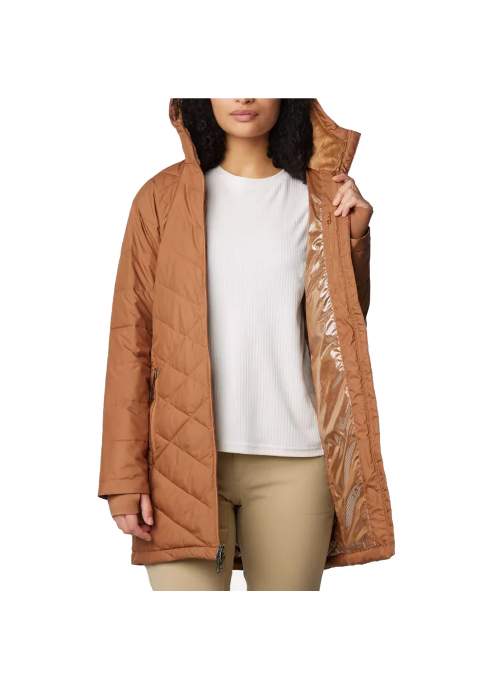 COLUMBIA Veste longue HEAVENLY / Camel Brown (Femme)