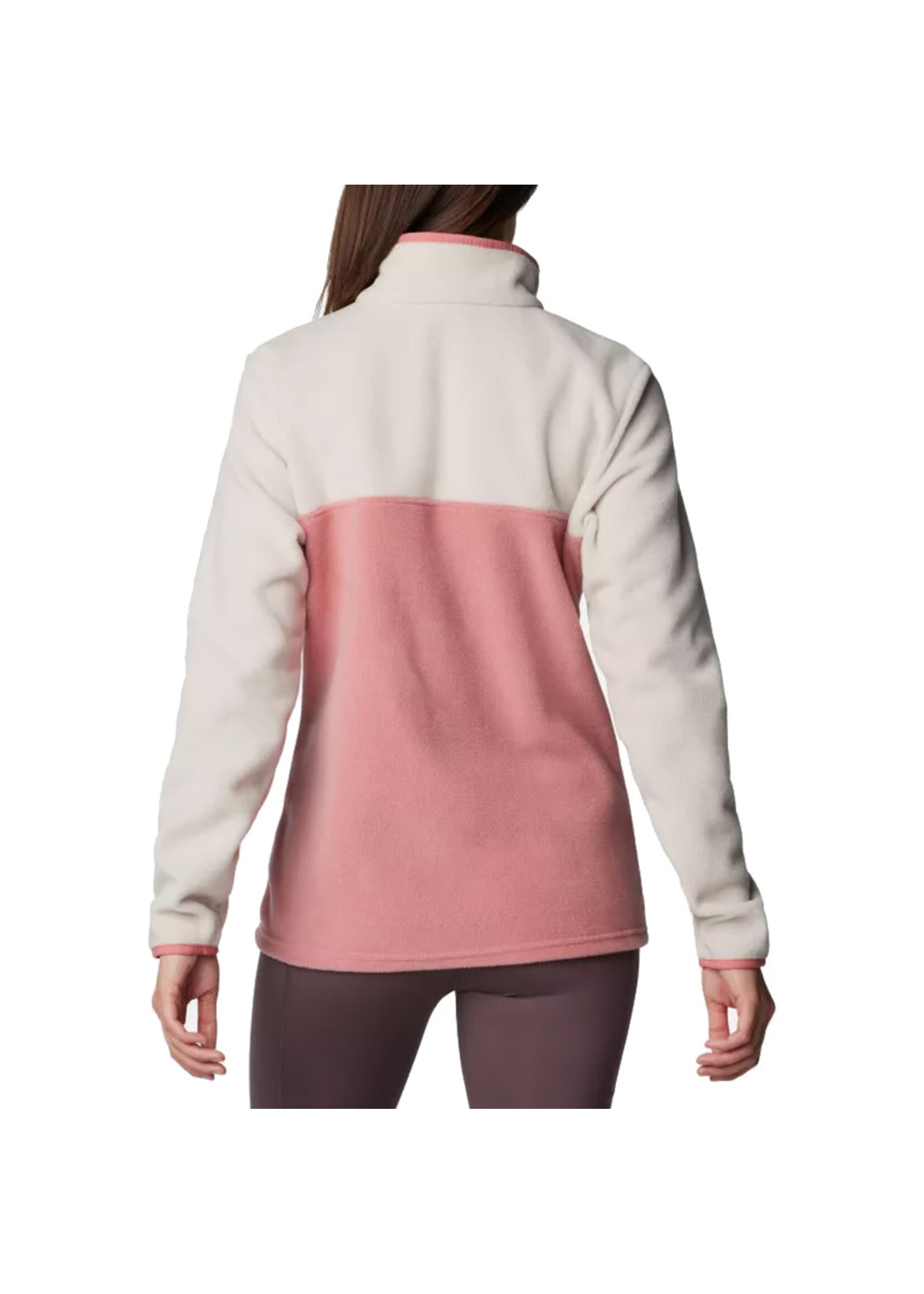 COLUMBIA Chandail polaire à ½  boutons-pression BENTON SPRINGS / Dark Stone & Pink (Femme)