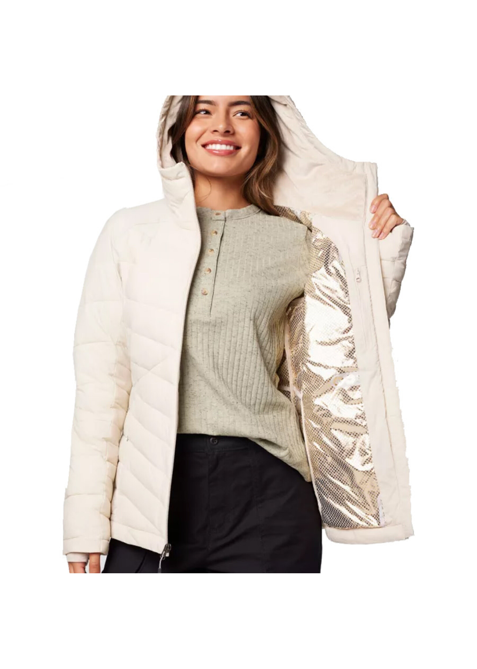 COLUMBIA Veste à capuchon JOY PEAK II  / Dark Stone (Femme)