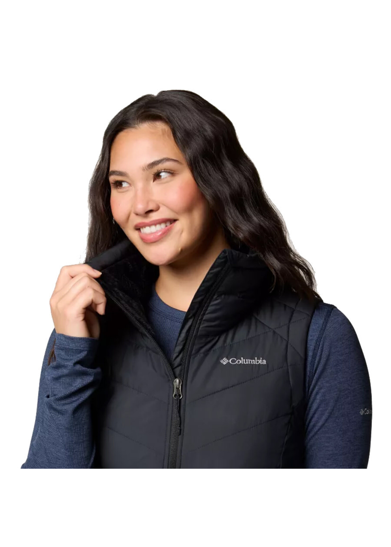 COLUMBIA Veste sans manches HEAVENLY II / Noir (Femme)