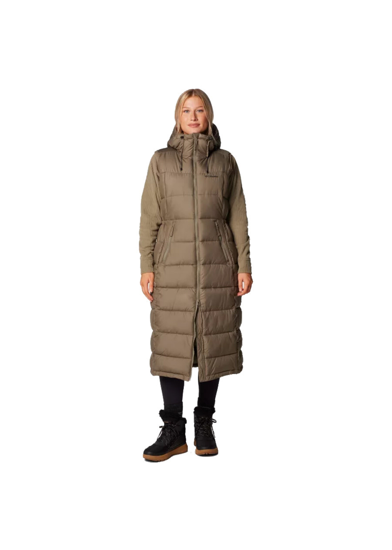 COLUMBIA Veste sans manches PIKE LAKE Long / Stone Green (Femme)