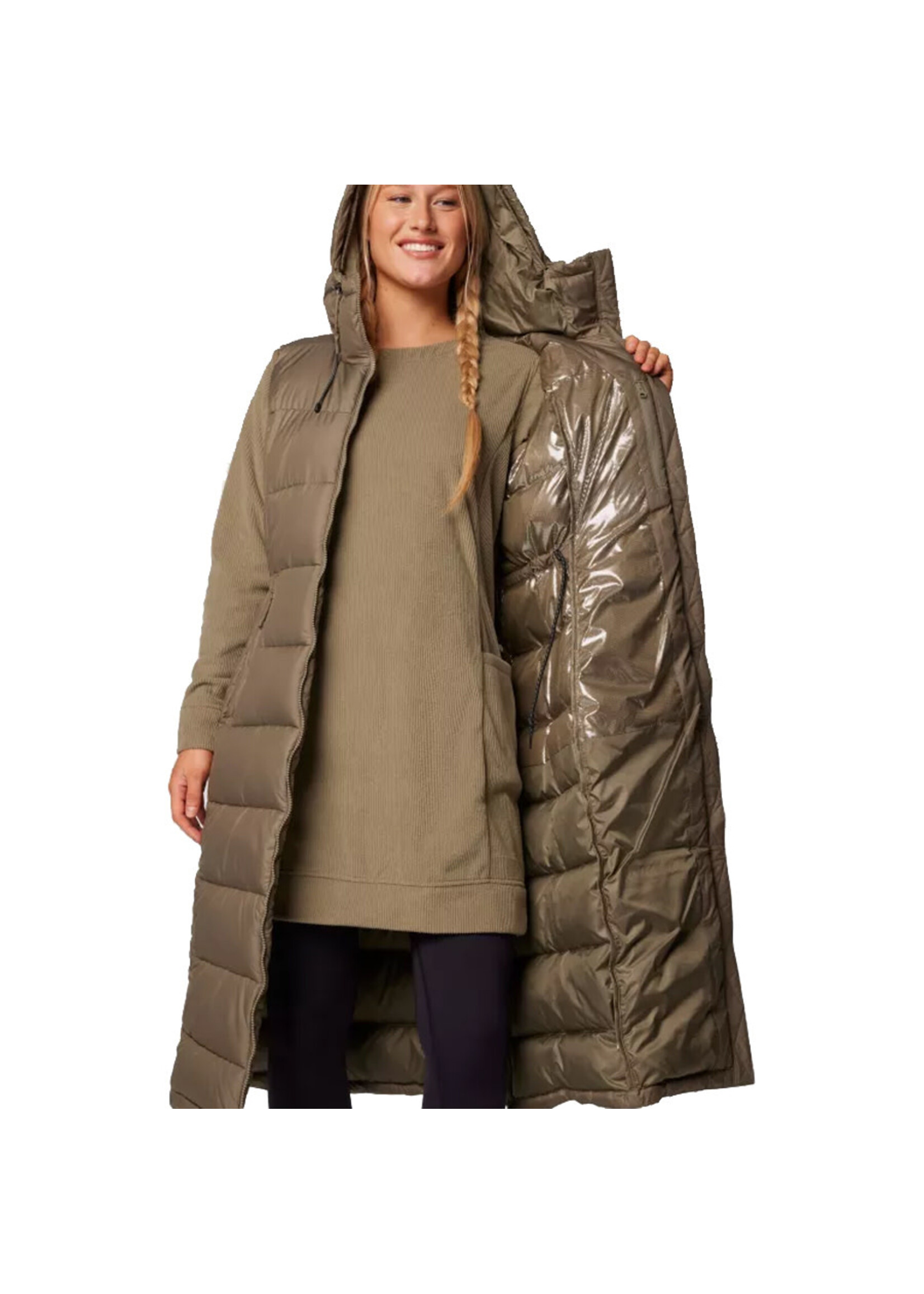 COLUMBIA Veste sans manches PIKE LAKE Long / Stone Green (Femme)