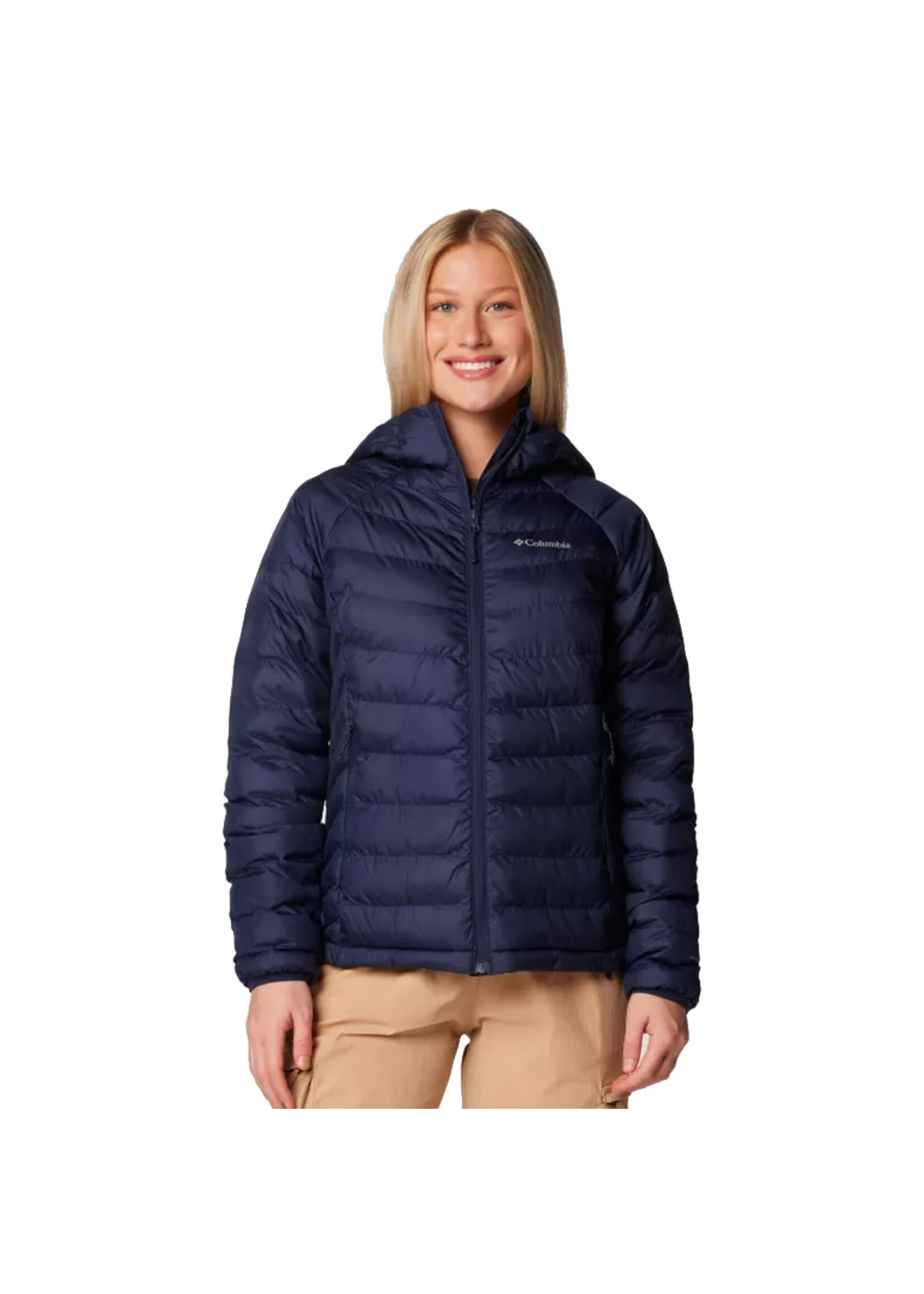 COLUMBIA Veste à capuchon POWDER LITE II / Navy (Femme)