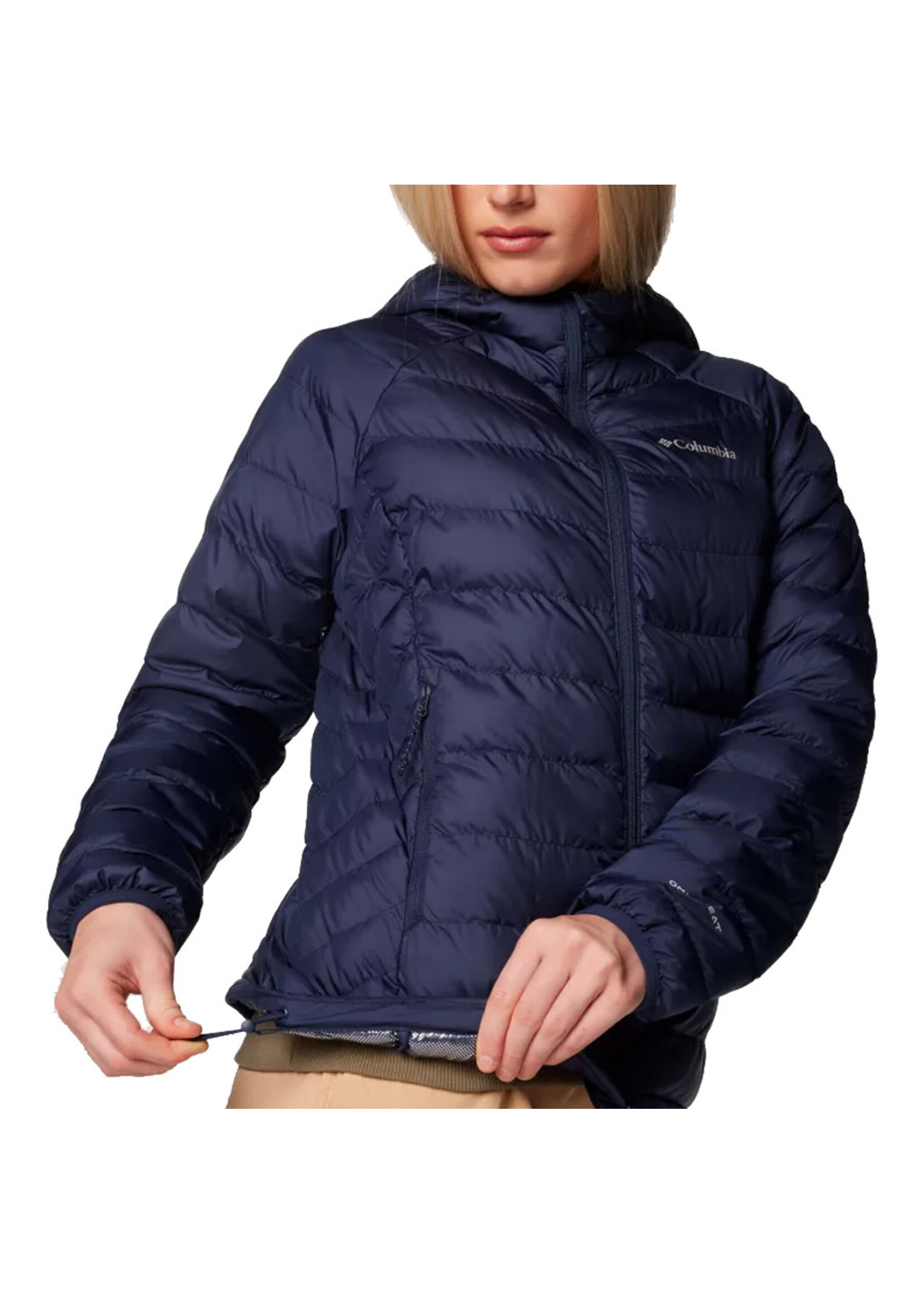 COLUMBIA Veste à capuchon POWDER LITE II / Navy (Femme)