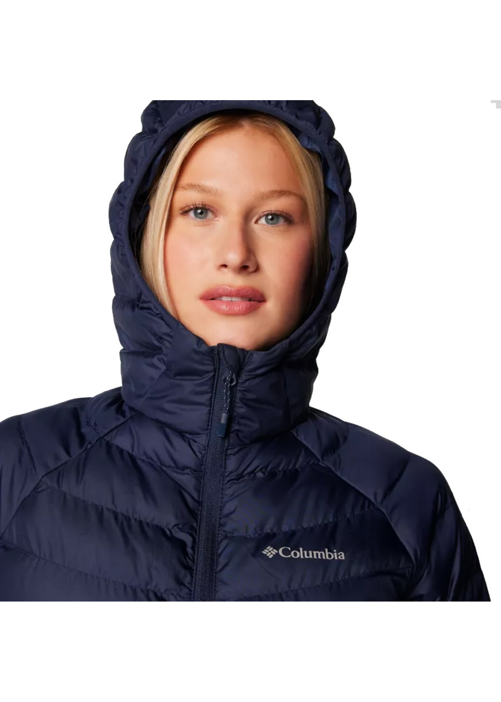 COLUMBIA Veste à capuchon POWDER LITE II / Navy (Femme)