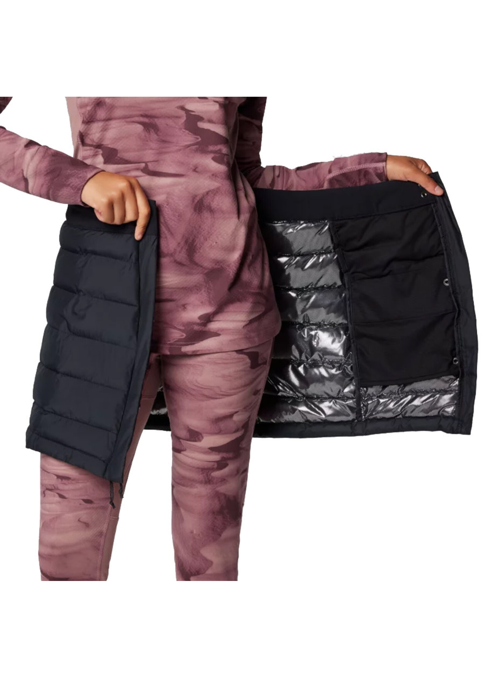 COLUMBIA Jupe isolée POWDER LITE III / Noir (Femme)