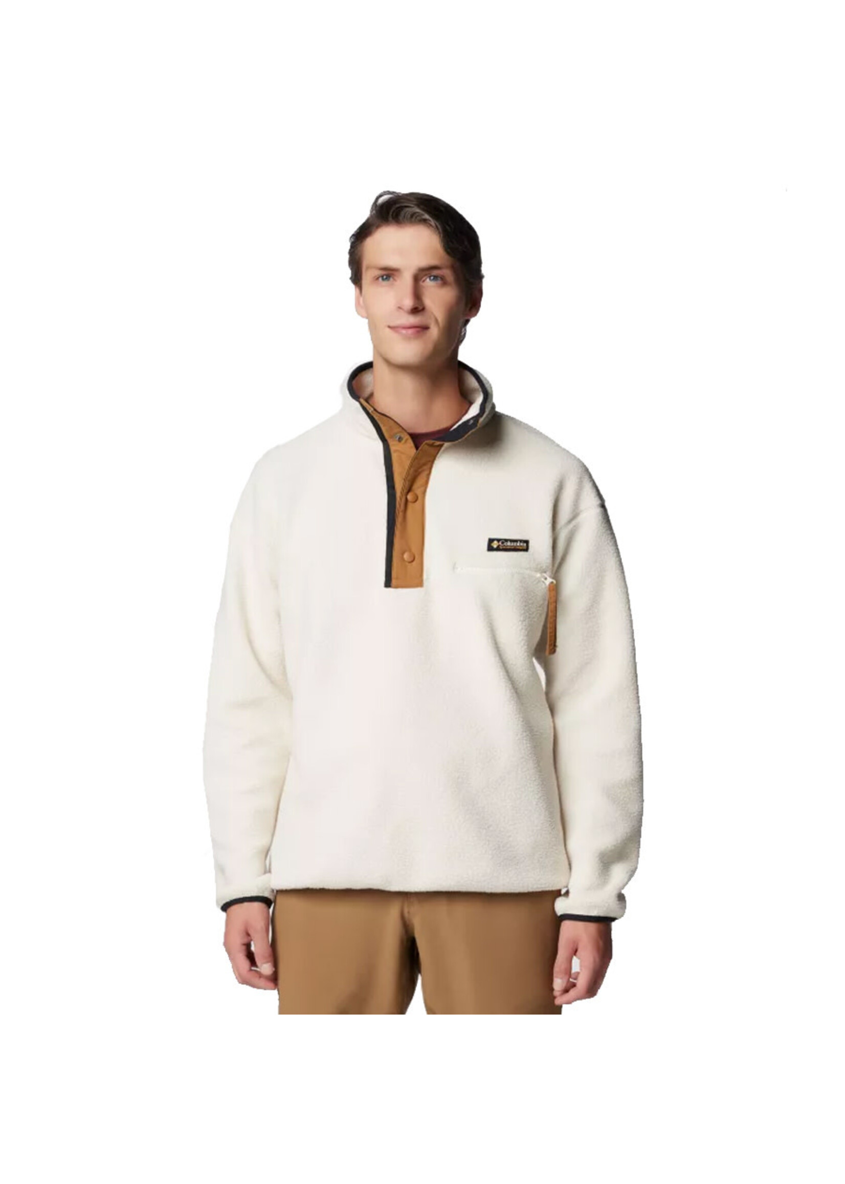 COLUMBIA Veste polaire à ½ boutons-pression HELVETIA II / Chalk (Homme)