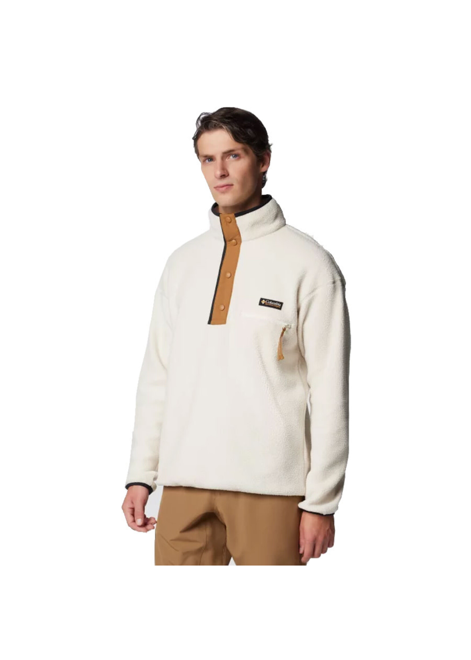COLUMBIA Veste polaire à ½ boutons-pression HELVETIA II / Chalk (Homme)