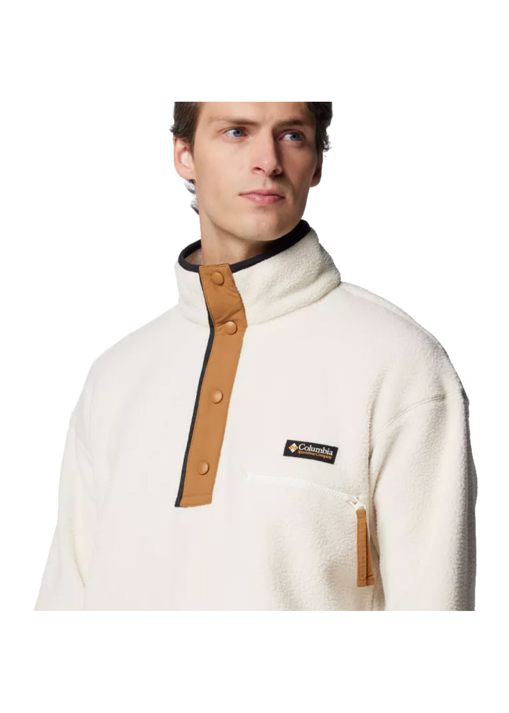 COLUMBIA Veste polaire à ½ boutons-pression HELVETIA II / Chalk (Homme)