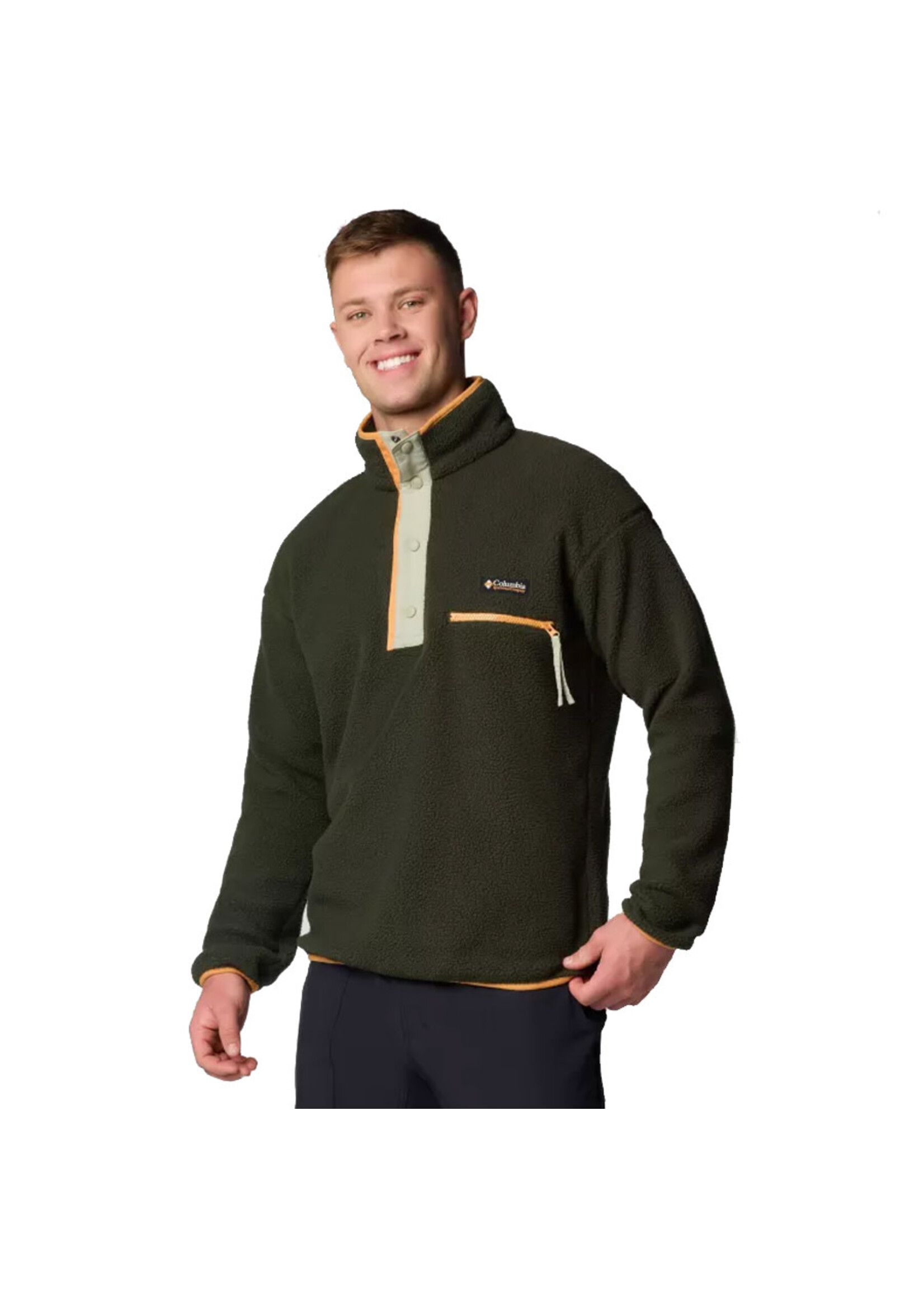 COLUMBIA Veste polaire à ½ boutons-pression HELVETIA II / Greenscape (Homme)