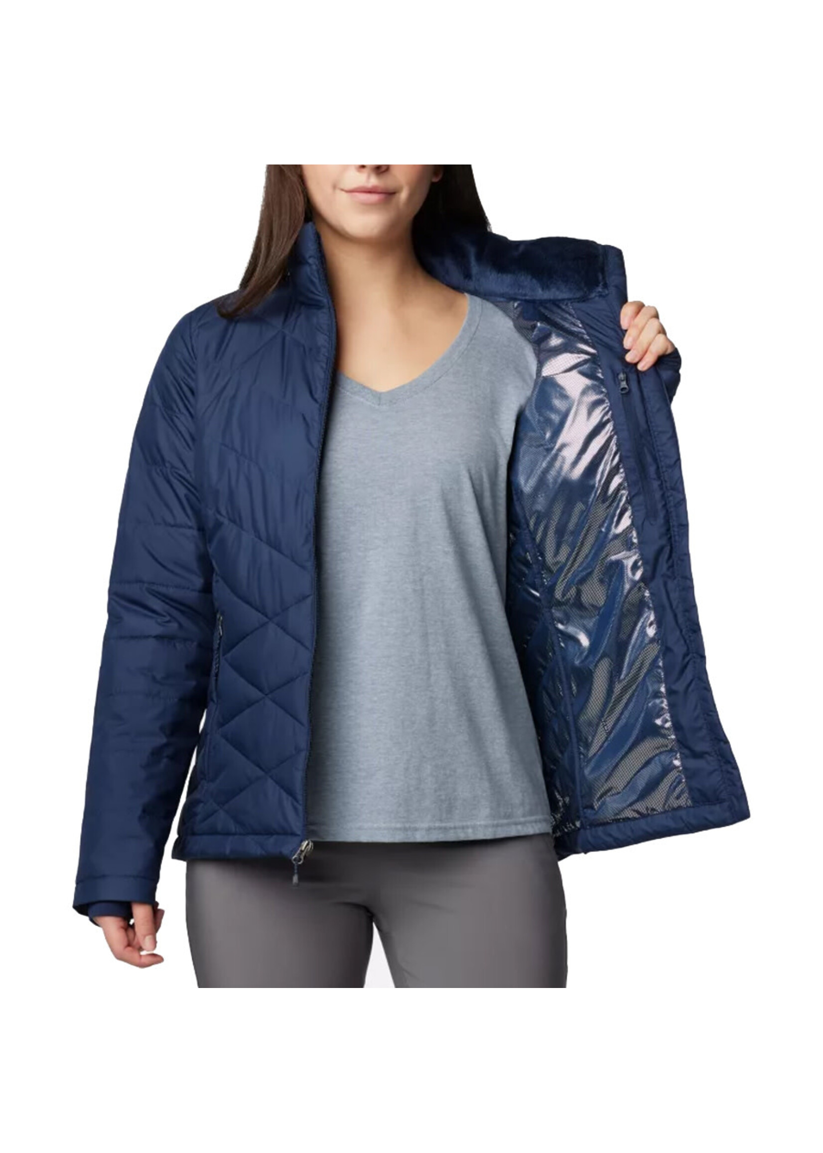 COLUMBIA Veste à capuchon HEAVENLY / Collegiate Navy (Femme)
