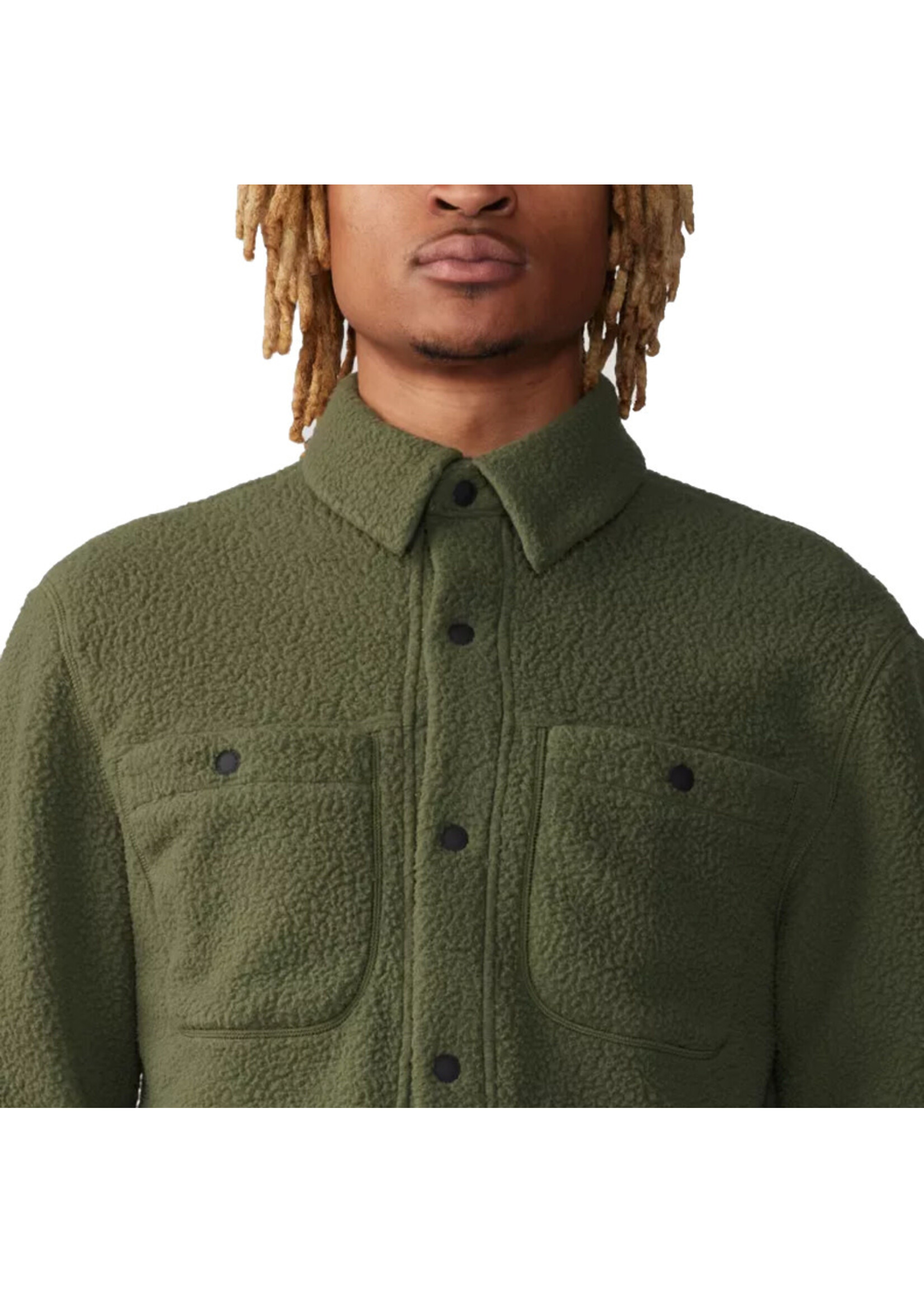 MOUNTAIN HARDWEAR Chemise polaire HICAMP / Surplus Green (Homme)