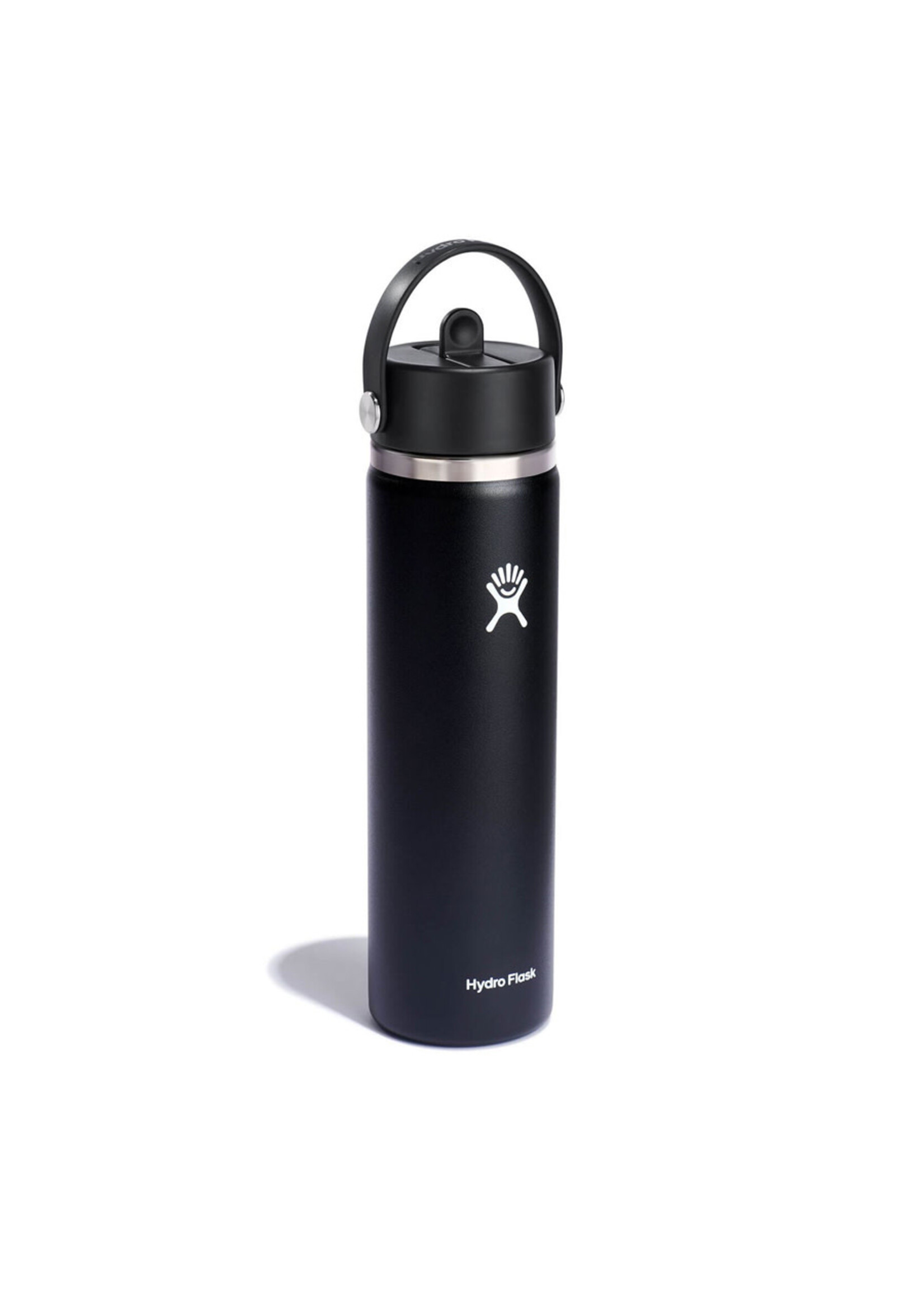 HYDRO FLASK Bouteille à large goulot avec bouchon FLEX à paille intégrée – 24 oz
