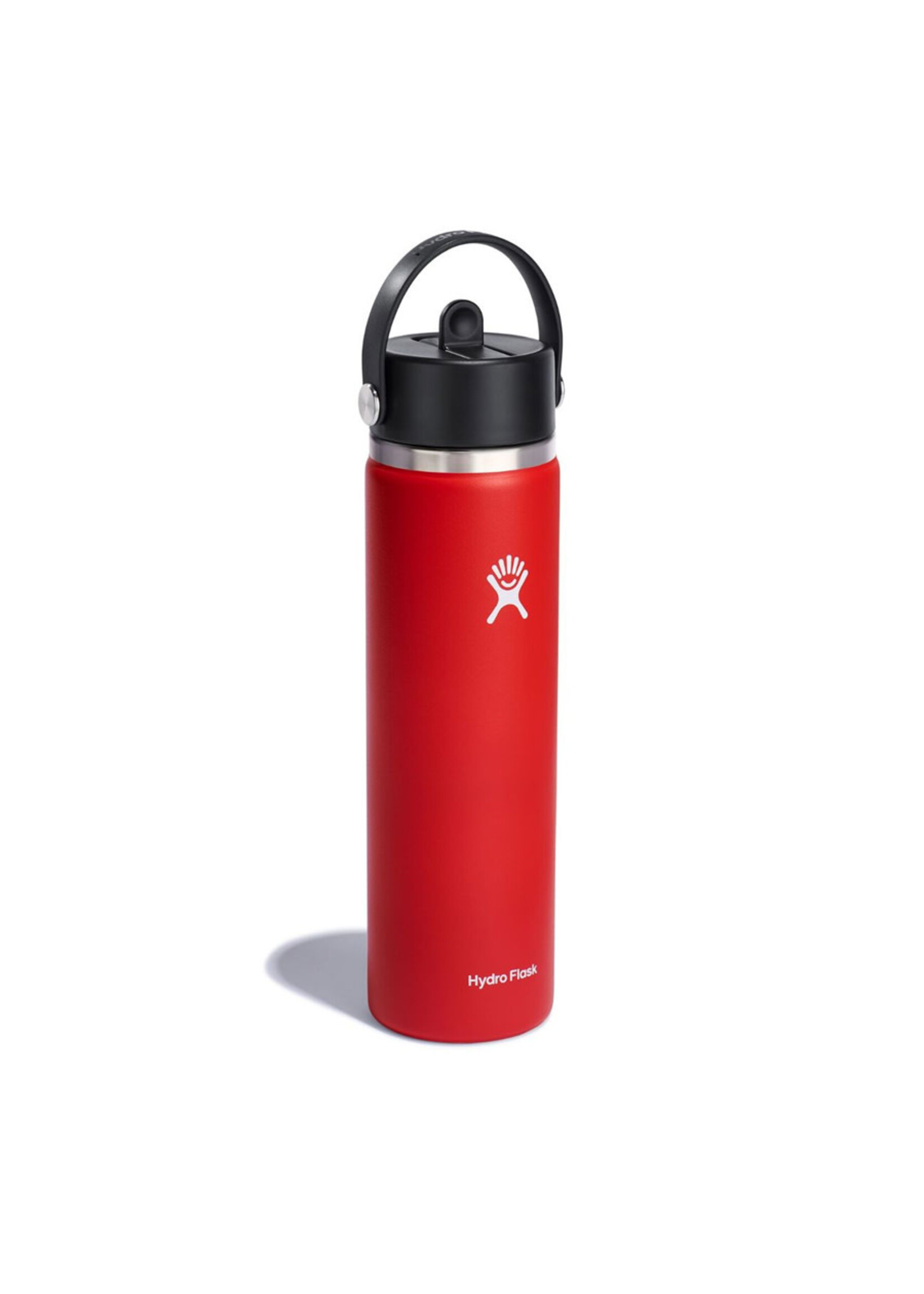 HYDRO FLASK Bouteille à large goulot avec bouchon FLEX à paille intégrée – 24 oz