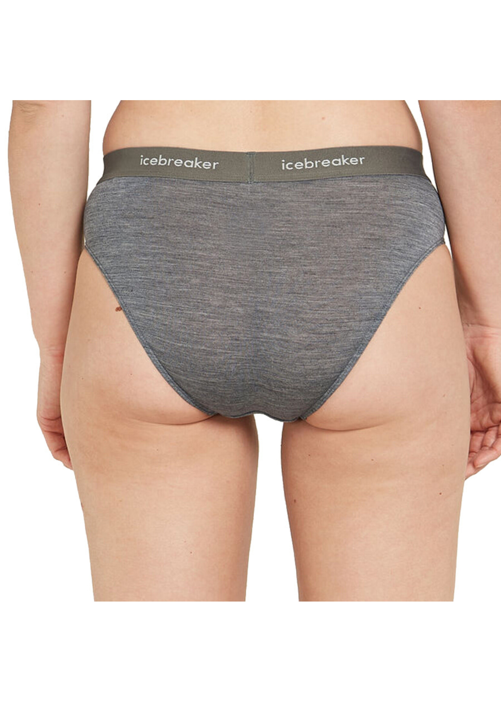 ICEBREAKER Culotte taille haute en mélange de mérinos 125 COOL-LITE™ SPRITE / Gritstone (Femme)