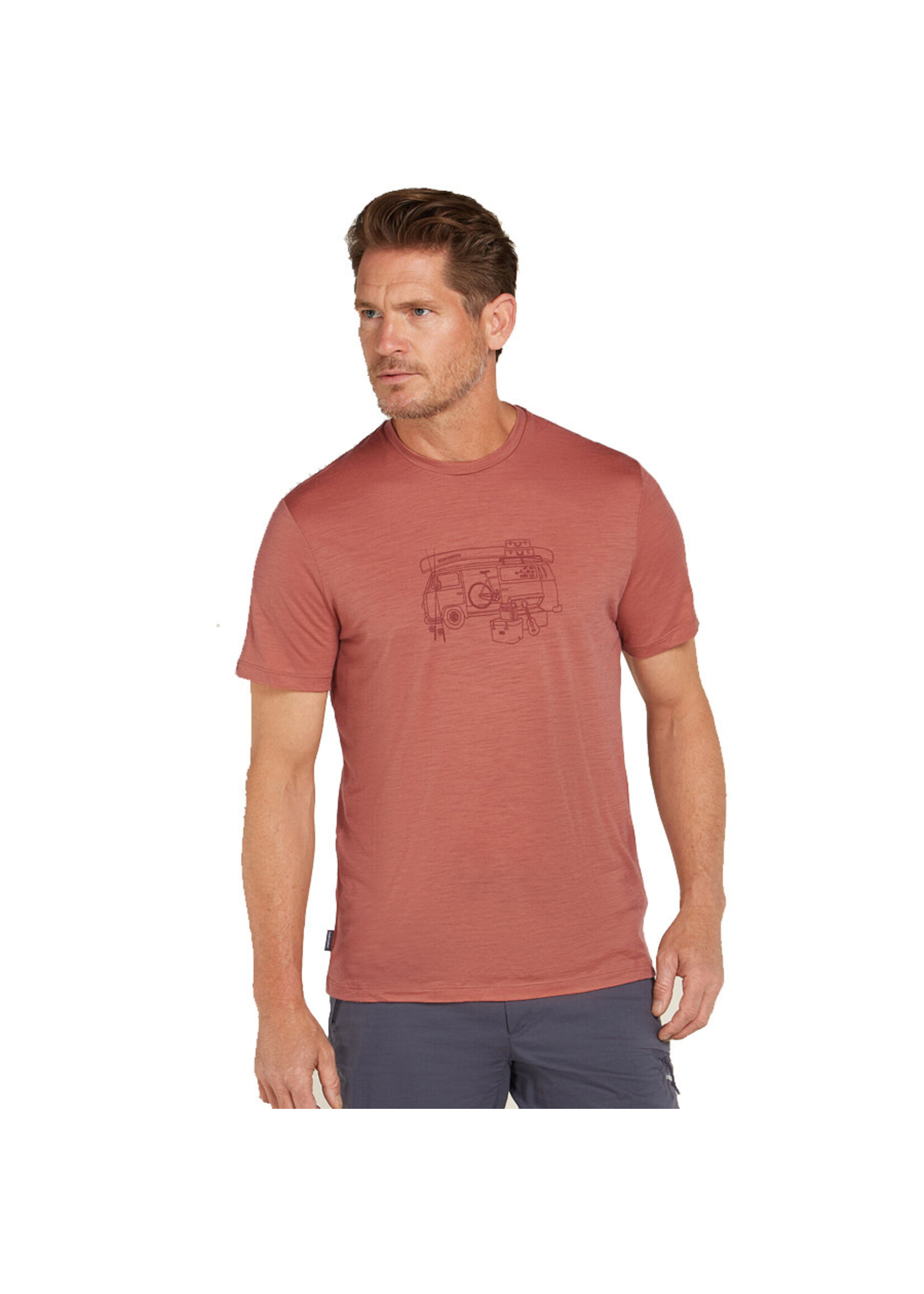 ICEBREAKER T-shirt 150 TECH LITE VAN LIFE / Cedar Wood (Homme)