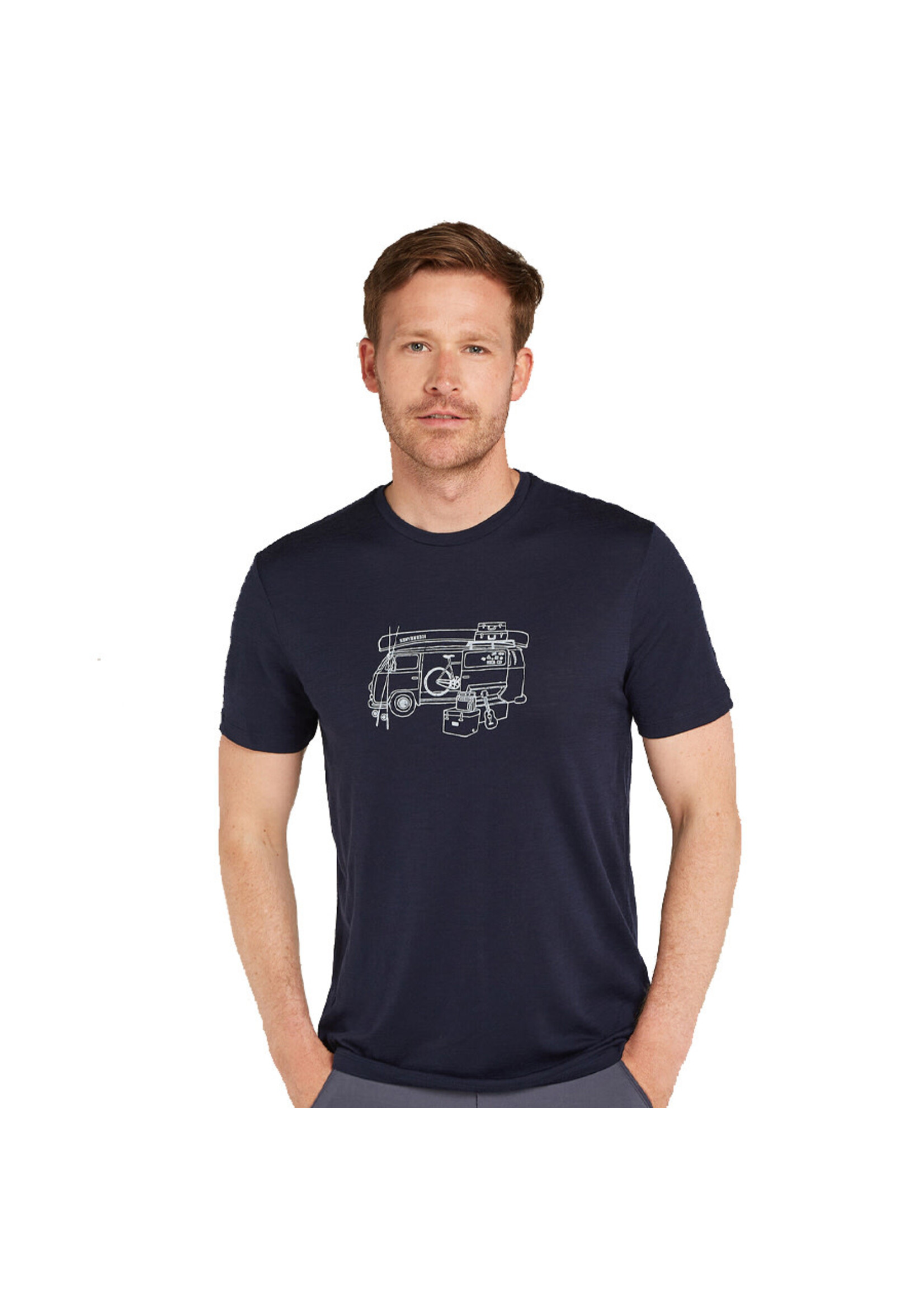 ICEBREAKER T-shirt 150 TECH LITE VAN LIFE / Midnight Navy (Homme)