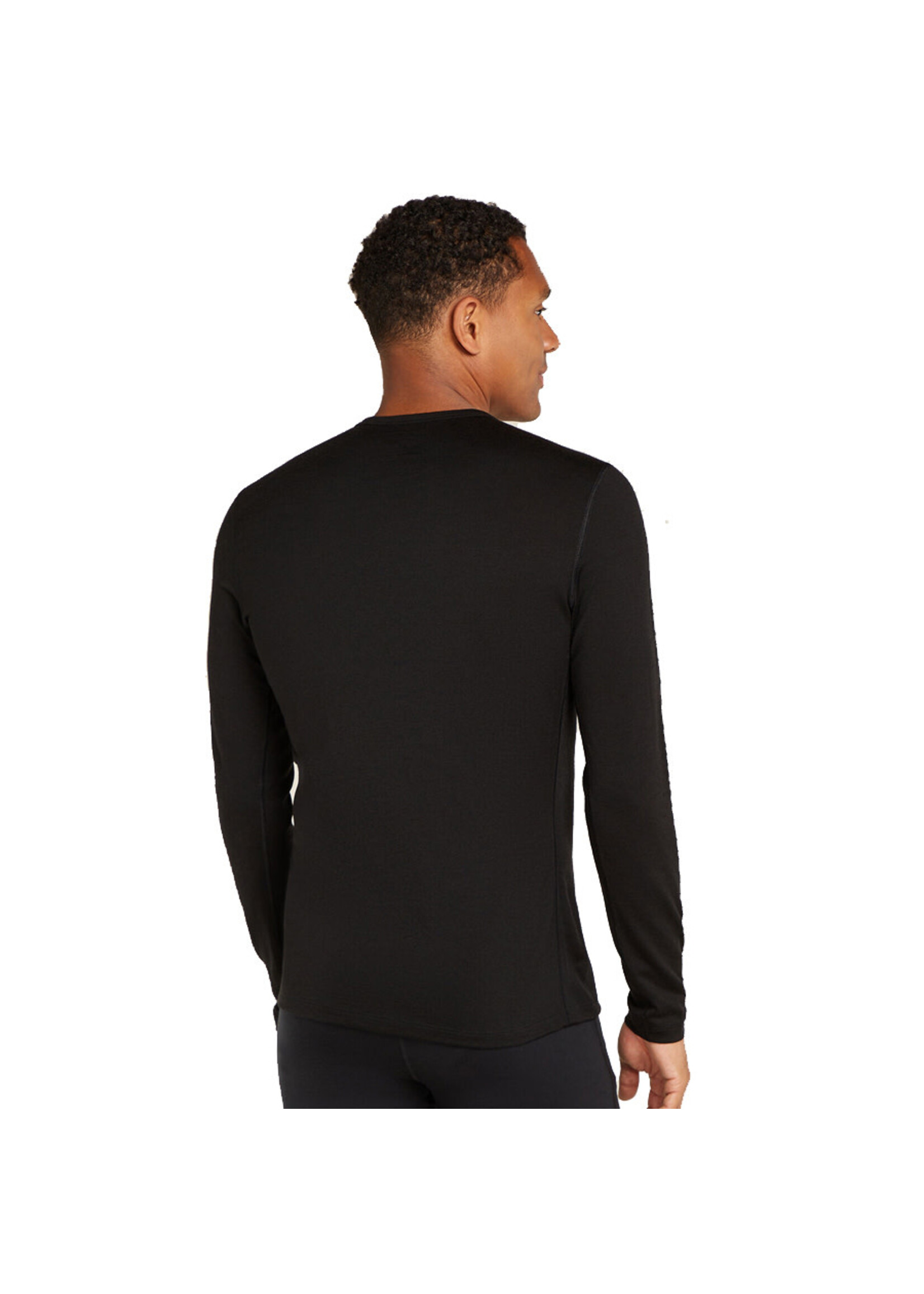 ICEBREAKER Chandail 200 OASIS RUAPEHU ROUND / Noir (Homme)
