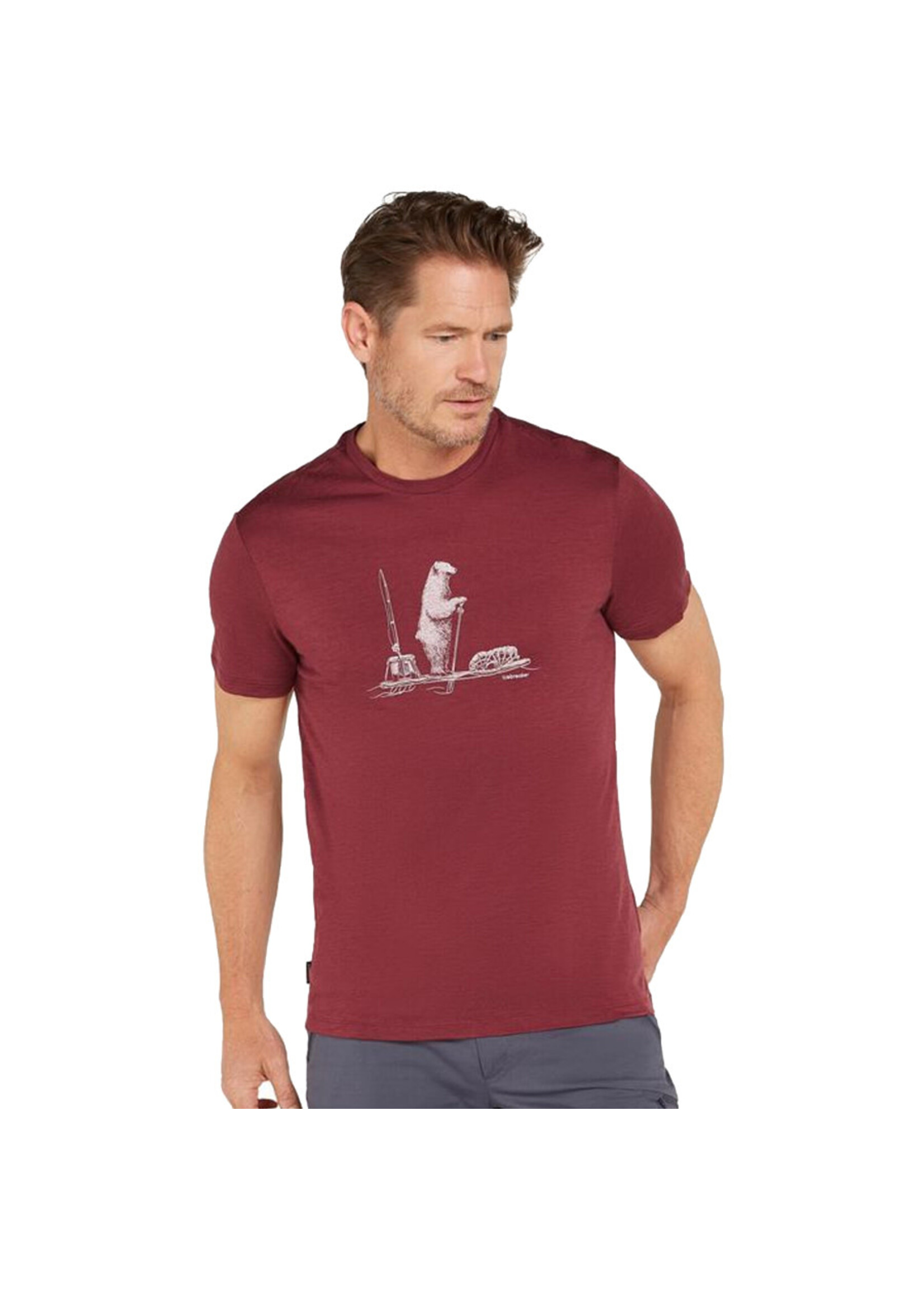 ICEBREAKER T-shirt 150 TECH LITE POLAR PADDLE / Port (Homme)