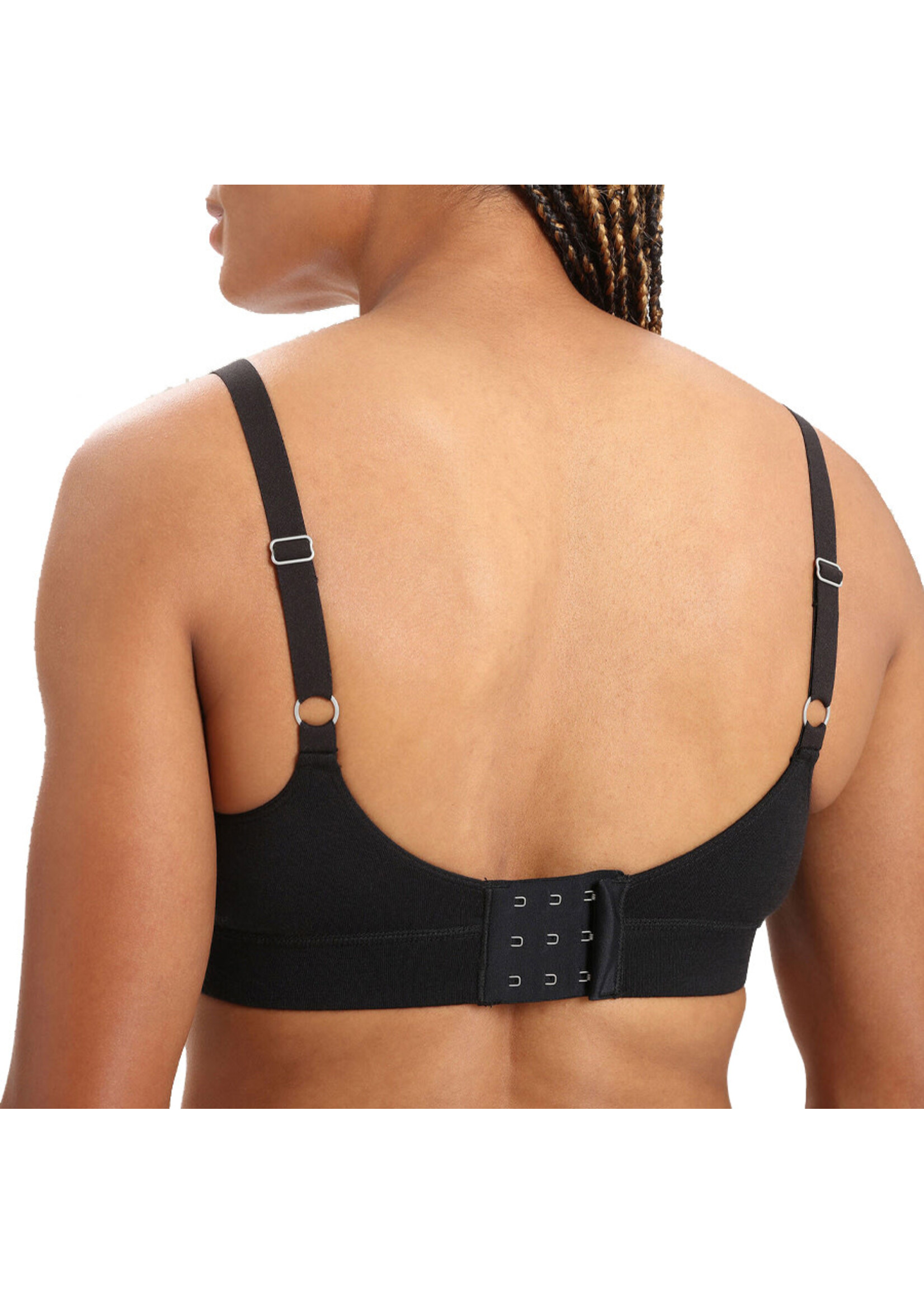 ICEBREAKER Soutien-gorge QUEENS CLASP / Noir (Femme)