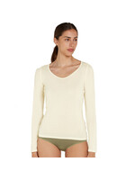 ICEBREAKER Haut à manches longues à encolure ronde SIREN SWEETHEART / Undyed (Femme)
