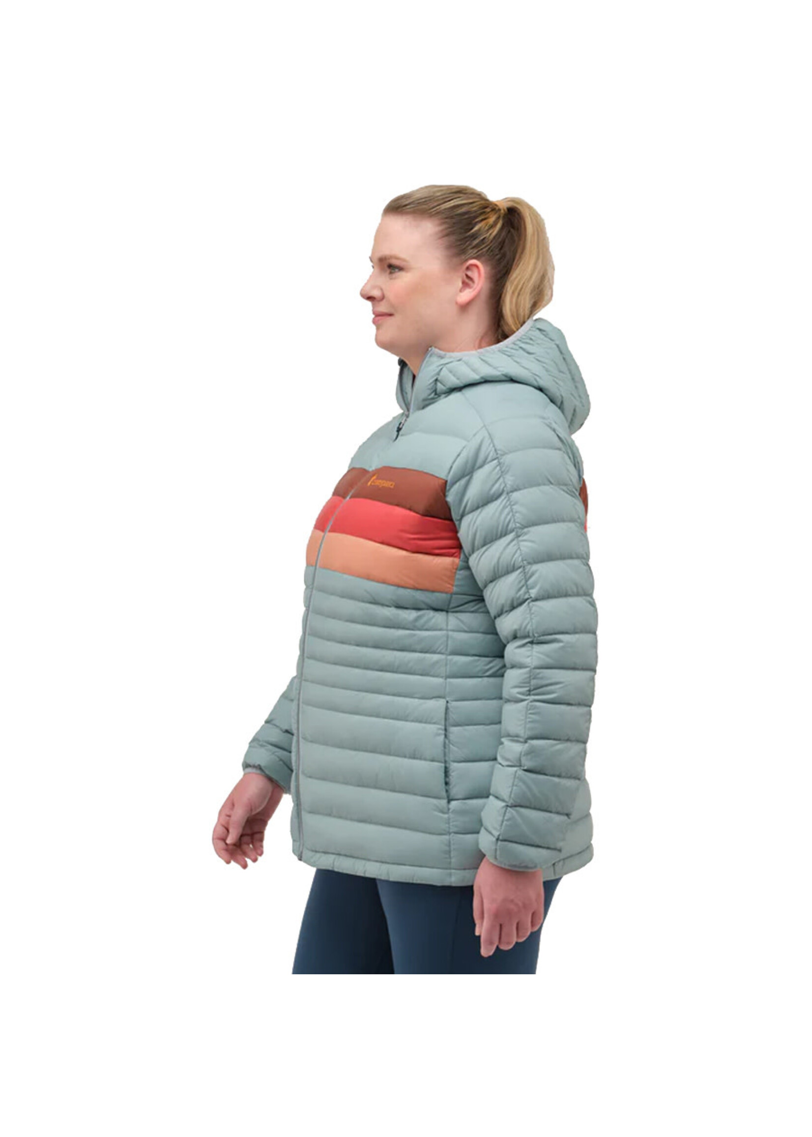 COTOPAXI Veste à capuchon FUEGO / Sea Spray Stripes (Femme)