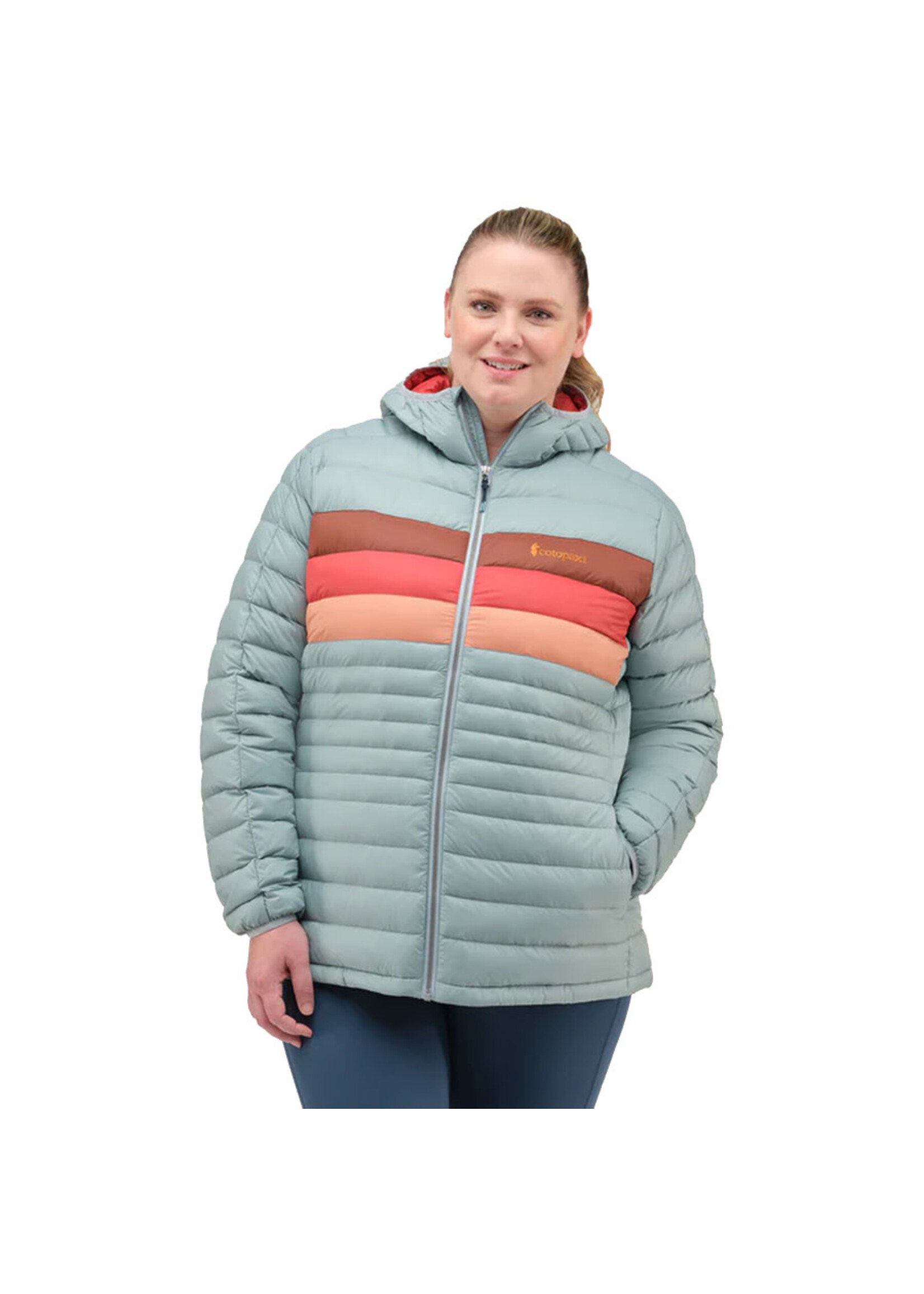 COTOPAXI Veste à capuchon FUEGO / Sea Spray Stripes (Femme)