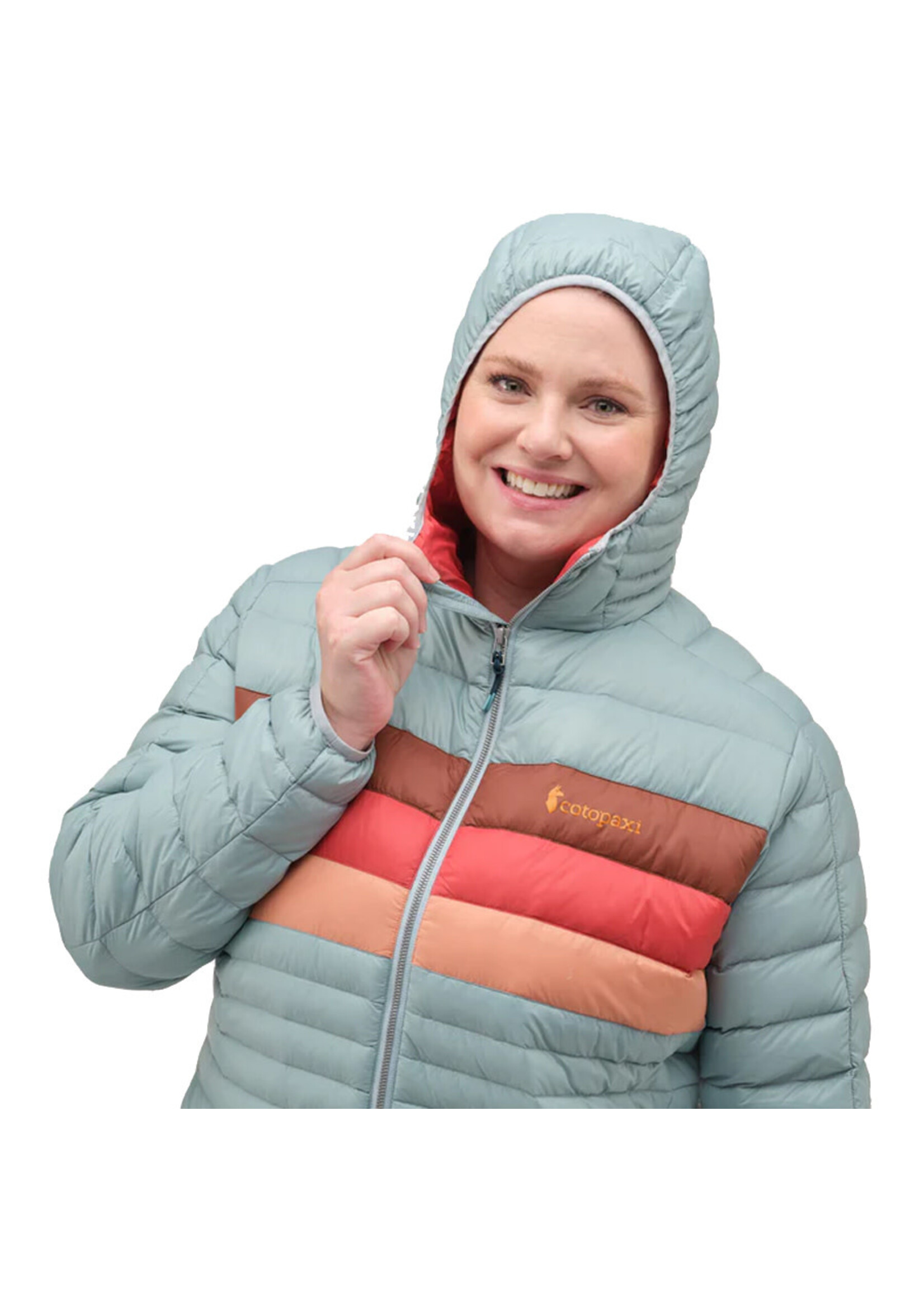 COTOPAXI Veste à capuchon FUEGO / Sea Spray Stripes (Femme)