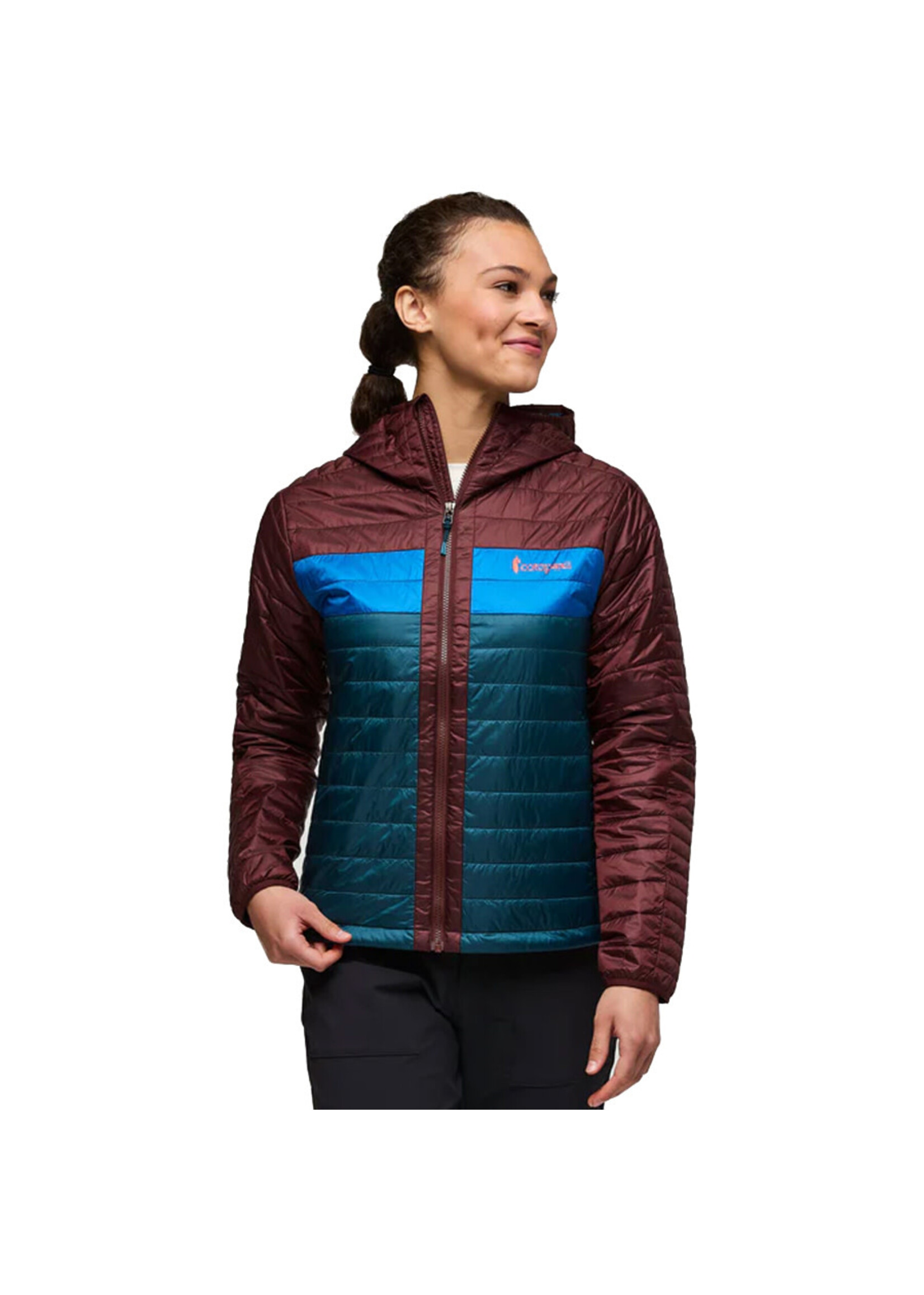 COTOPAXI Veste à capuchon CAPA / Chestnut & Abyss (Femme)