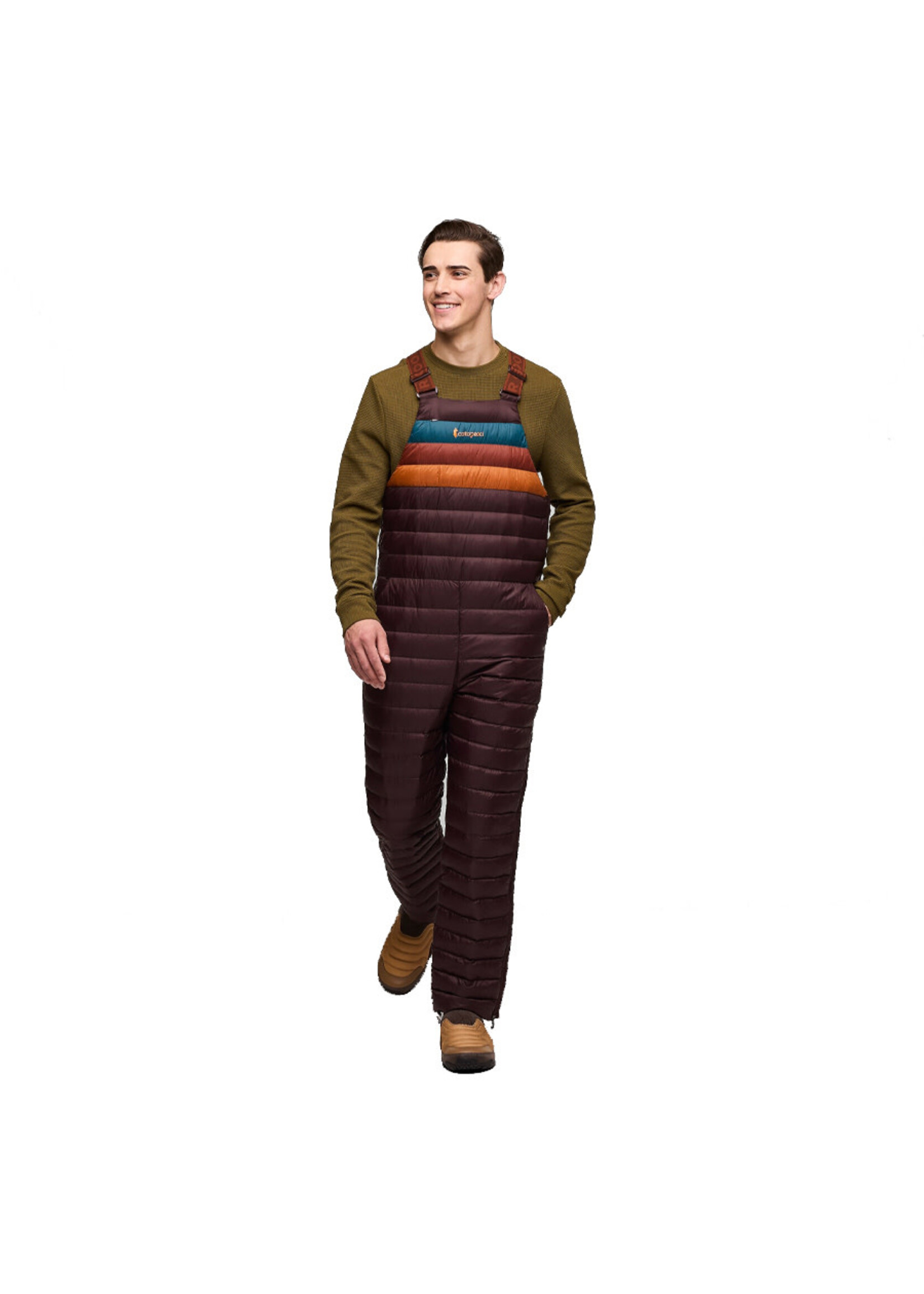 COTOPAXI Salopette FUEGO DOWN / Coffee Stripes (Homme)