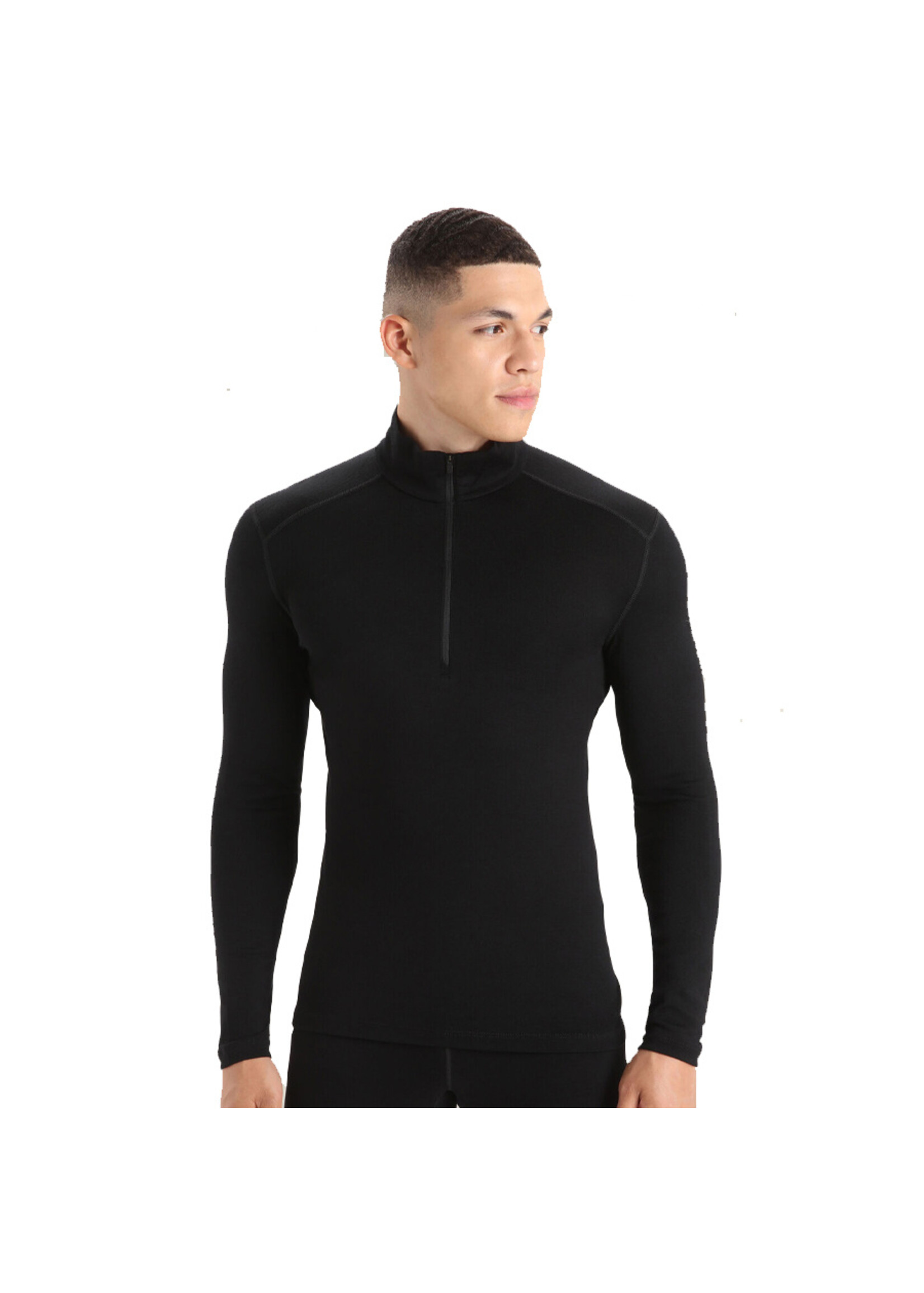 ICEBREAKER Chandail à demi-zip 260 TECH / Noir (Homme)