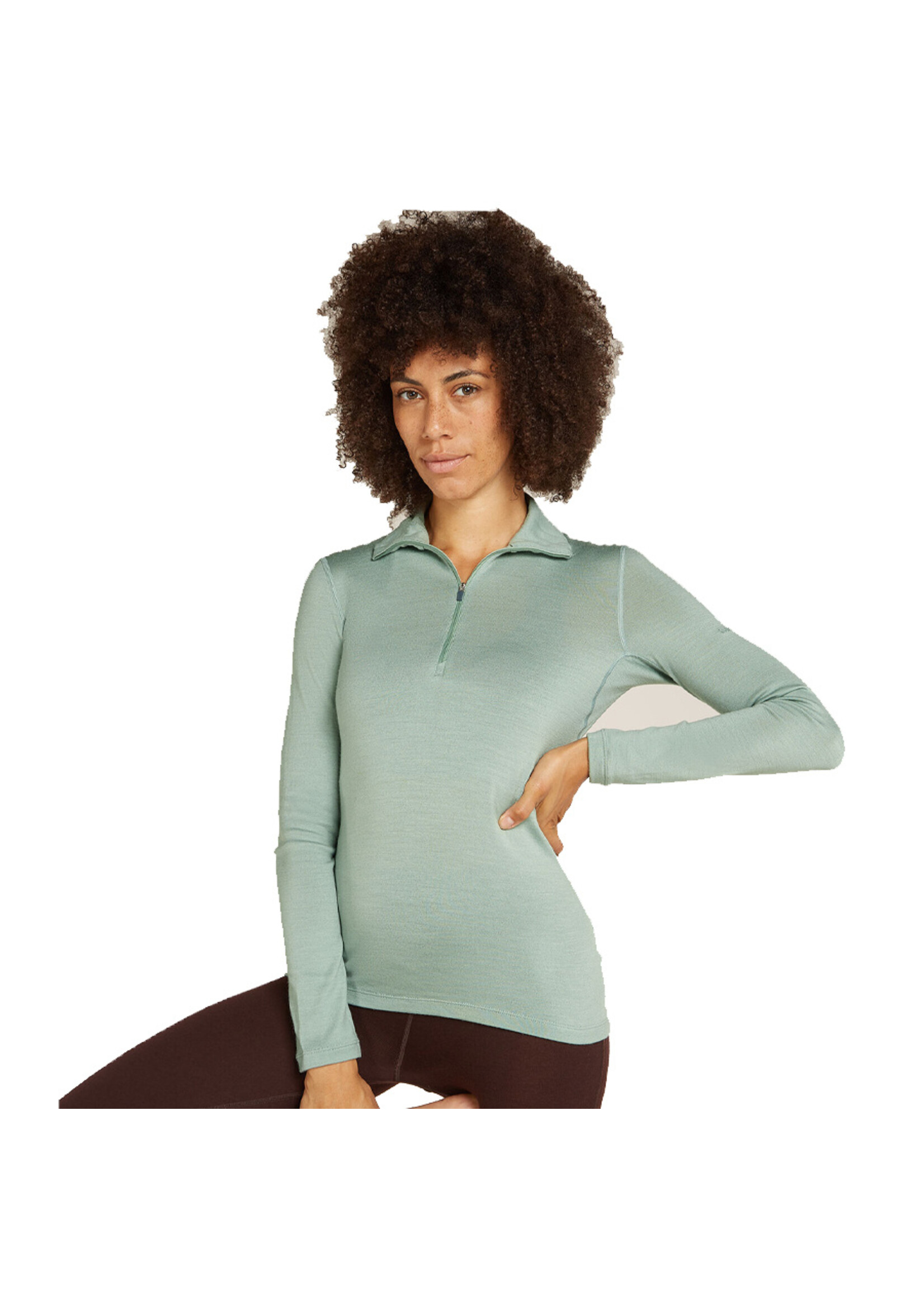 ICEBREAKER Chandail à demi-zip 260 TECH / Moss (Femme)