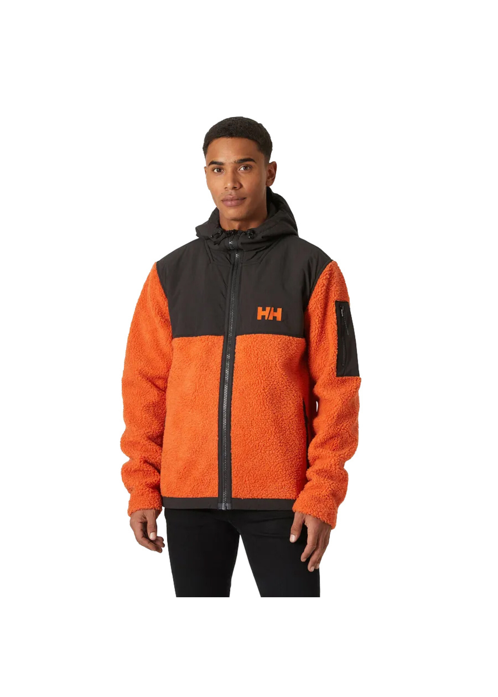 HELLY HANSEN Veste polaire à capuchon PATROL PILE / Patrol Orange (Homme)