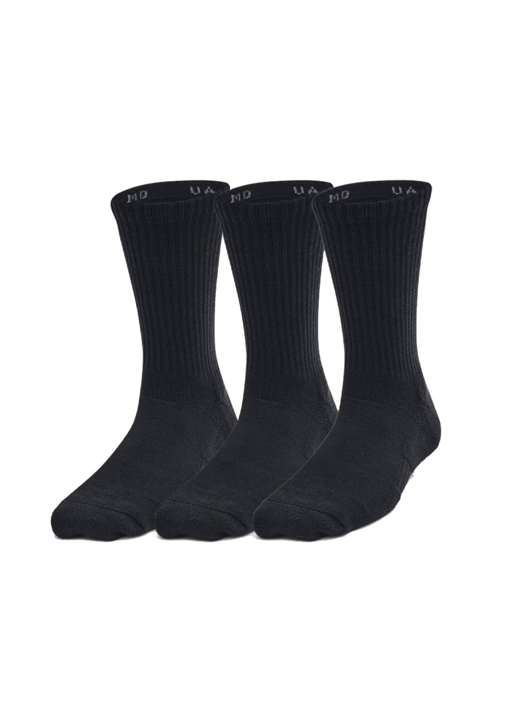 UNDER ARMOUR Chaussettes UA Training Cotton 3 paires / Noir (Enfant)
