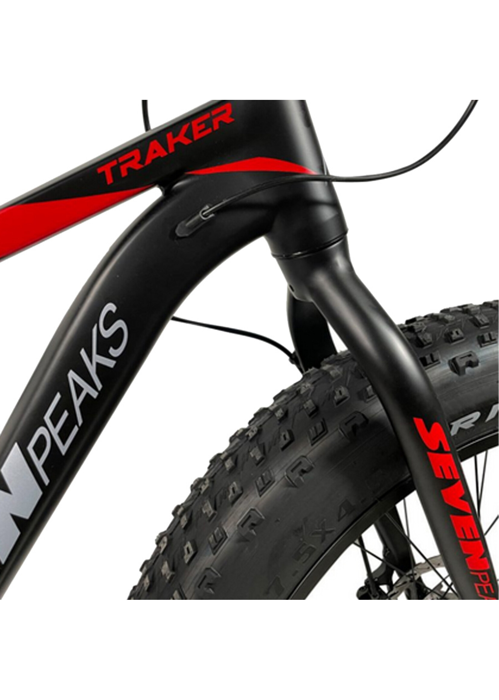SEVEN PEAKS Vélo Fat Bike X11 TRAKER / Rouge-Noir