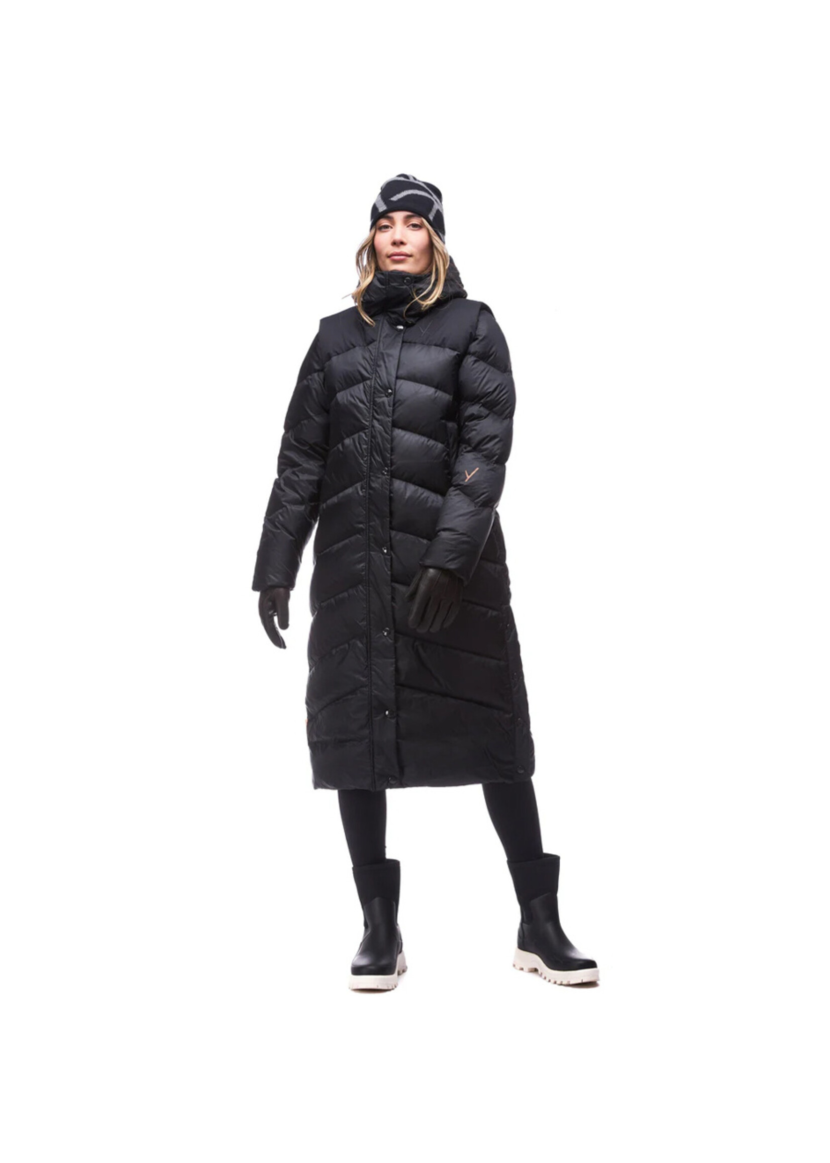 INDYEVA Manteau UZUN / Noir (Femme)