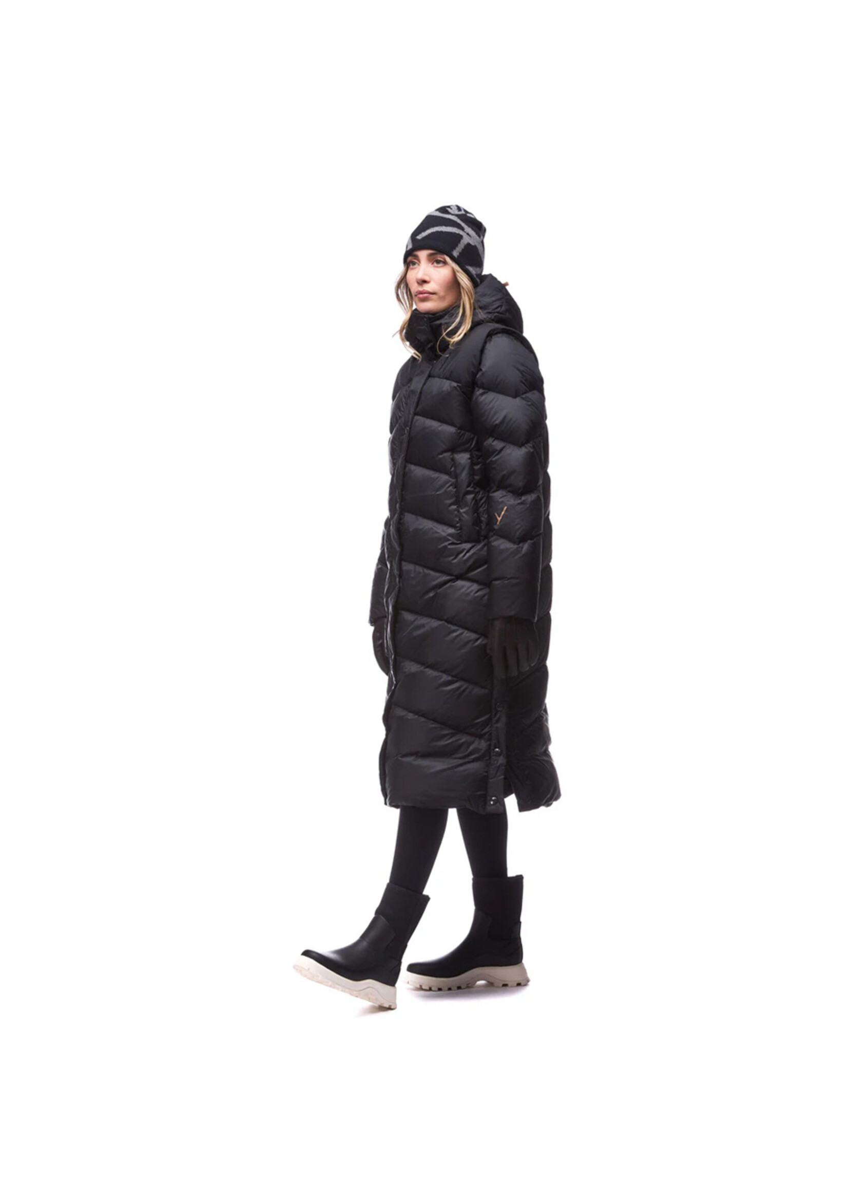 INDYEVA Manteau UZUN / Noir (Femme)