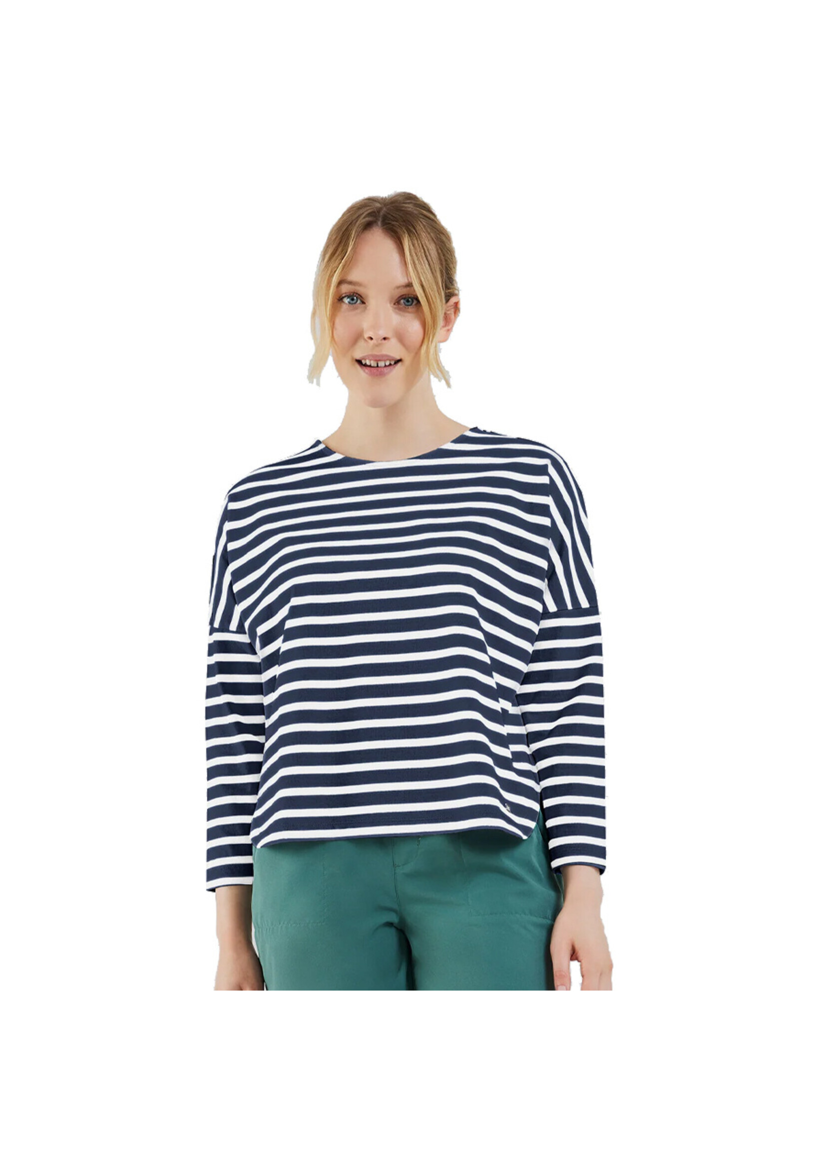 FIG Chandail NEWPORT 7/8 SLEEVES BRETON  / Night stripe (Femme)