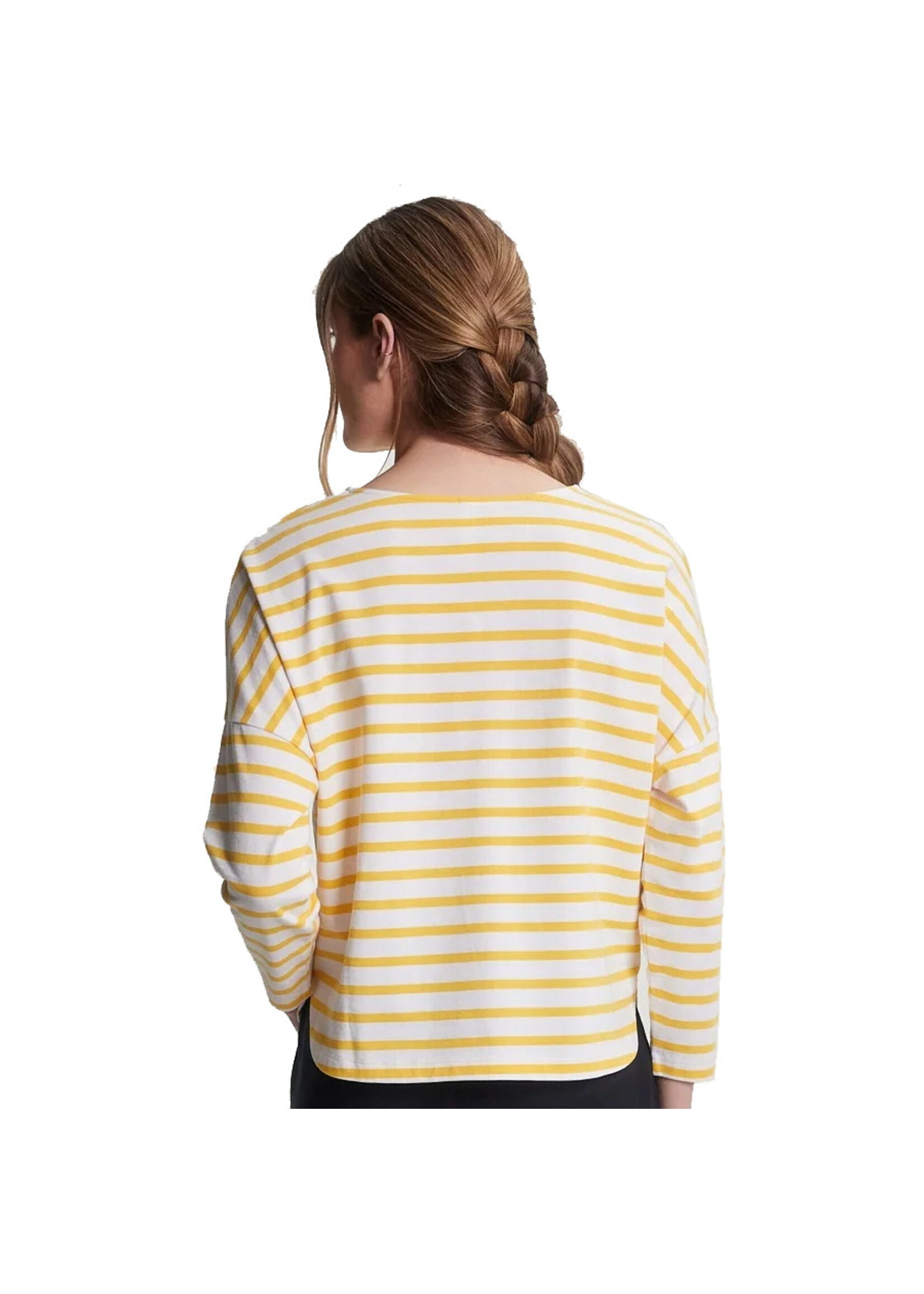 FIG Chandail NEWPORT 7/8 SLEEVES BRETON / White mimosa stripe (Femme)