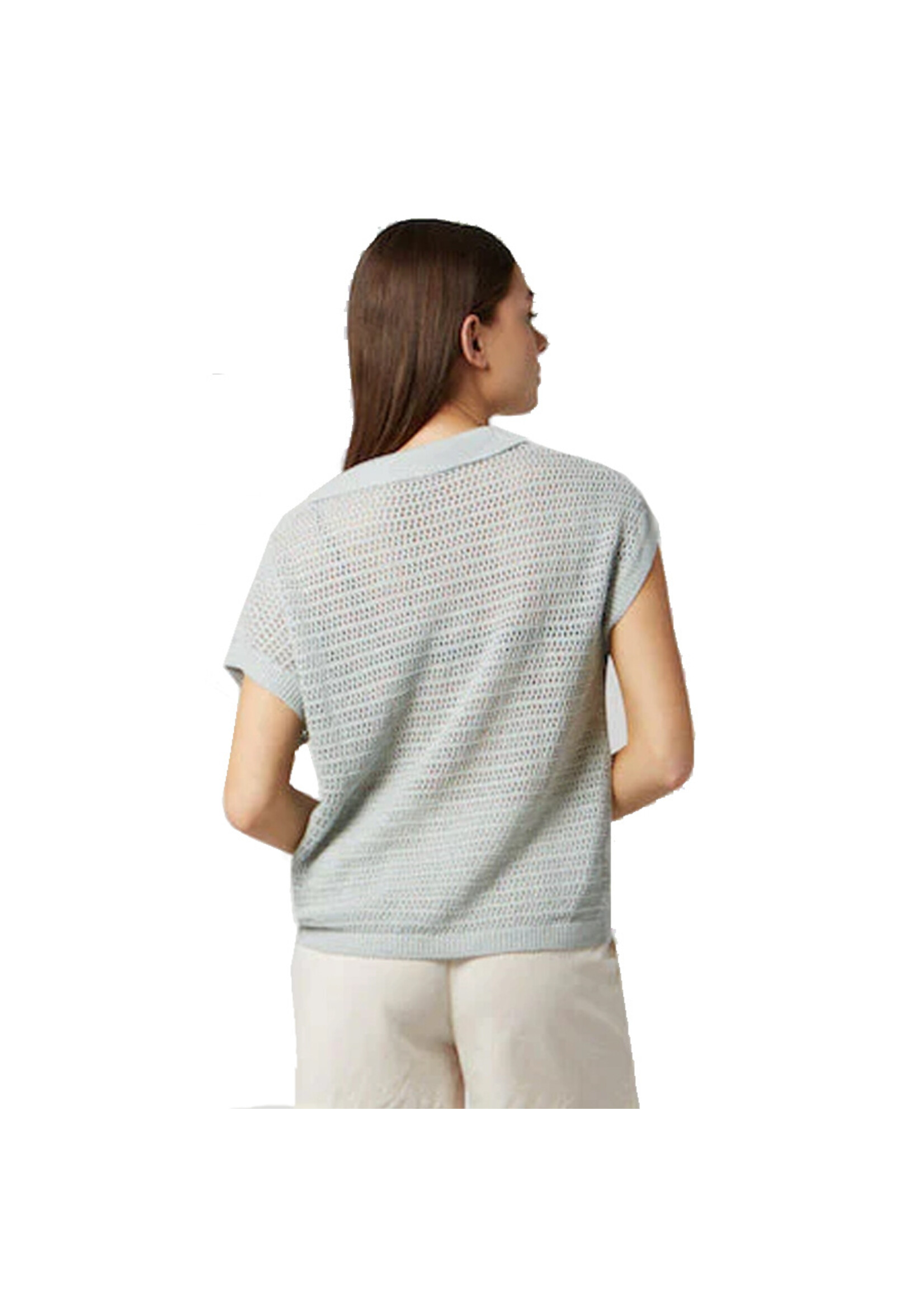 FIG Chandail AGIA CROCHET POLO / Breeze (Femme)