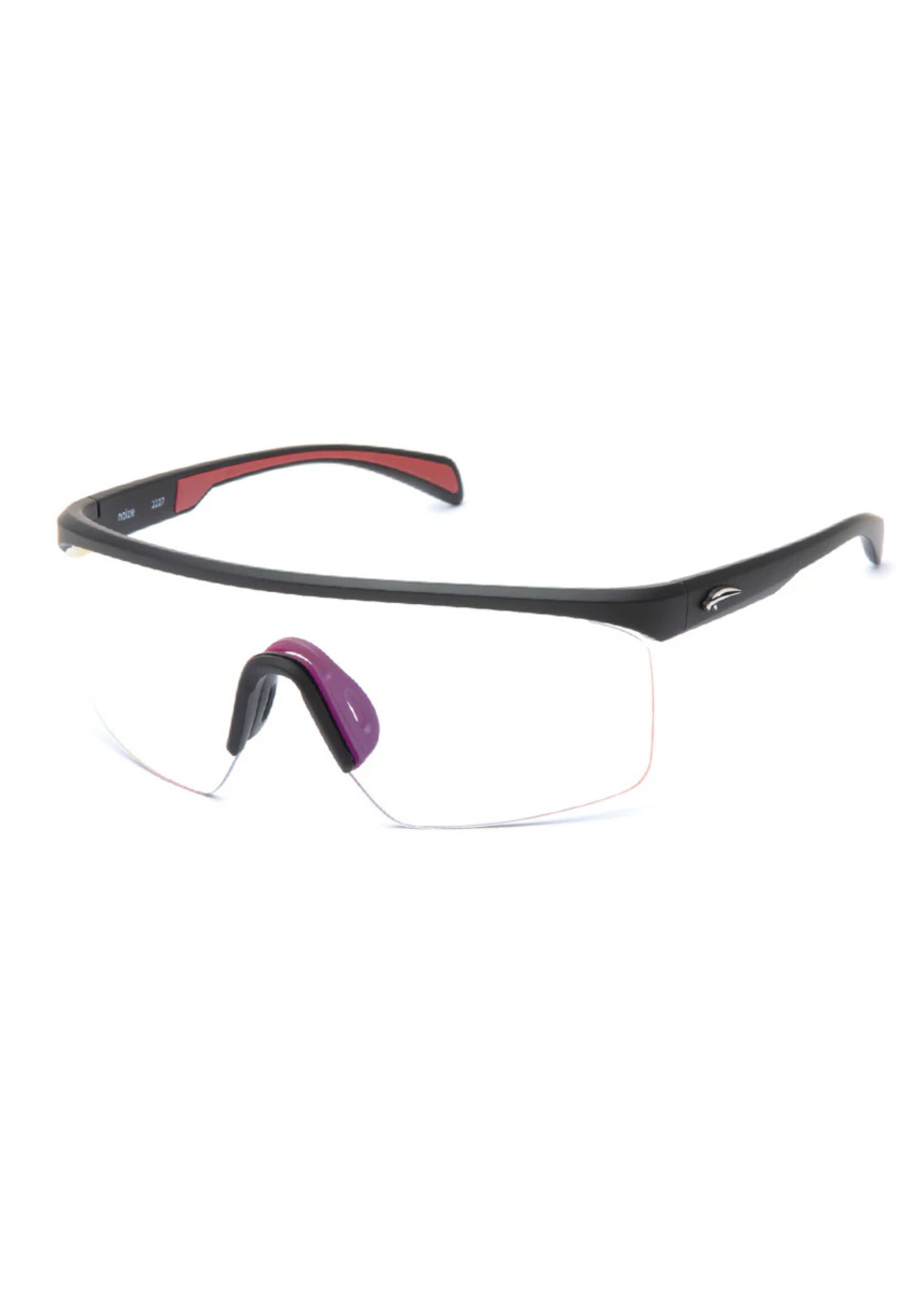 ATMOSPHERE Lunettes de soleil NOIZE / Matte Black - Clear w Light Red Revo