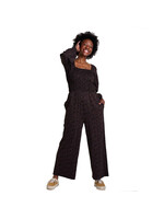 TOAD & CO Jumpsuit GEMINA / Black dot print (Femme)