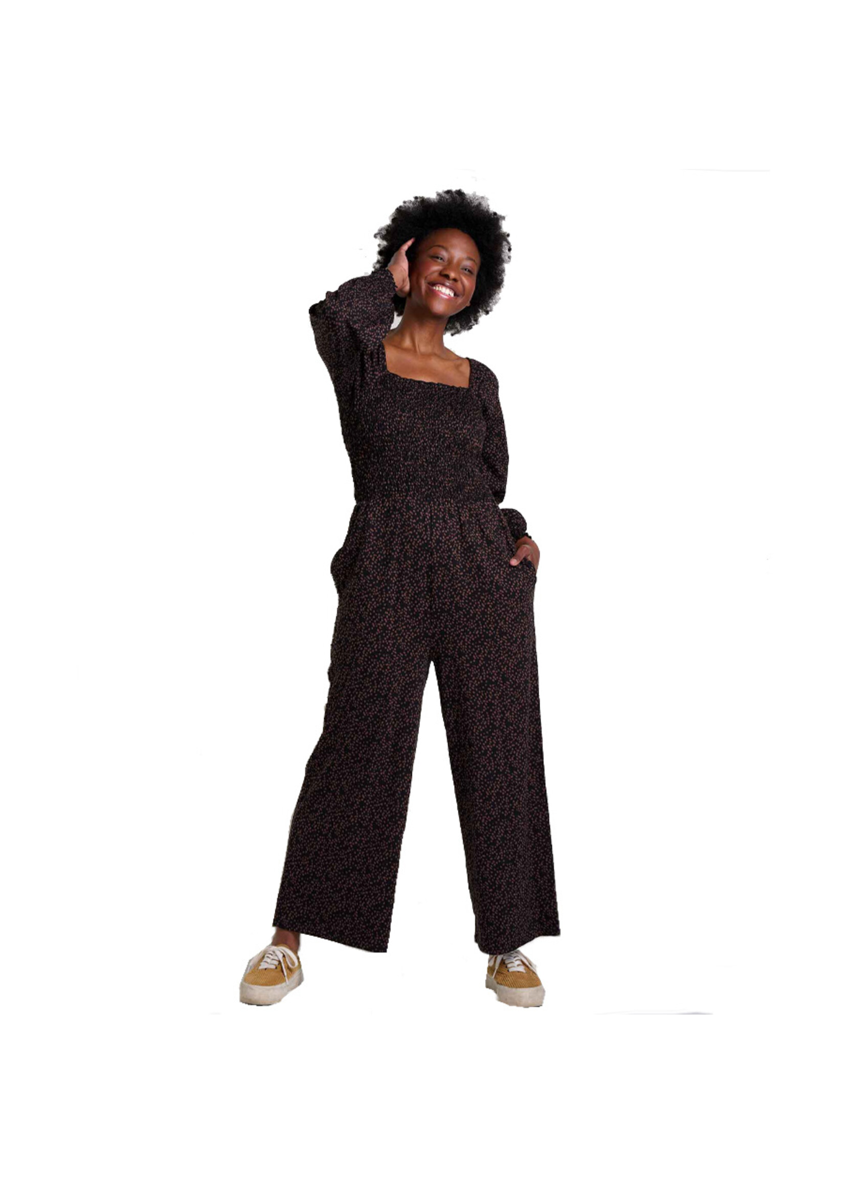 TOAD & CO Jumpsuit GEMINA / Black dot print (Femme)
