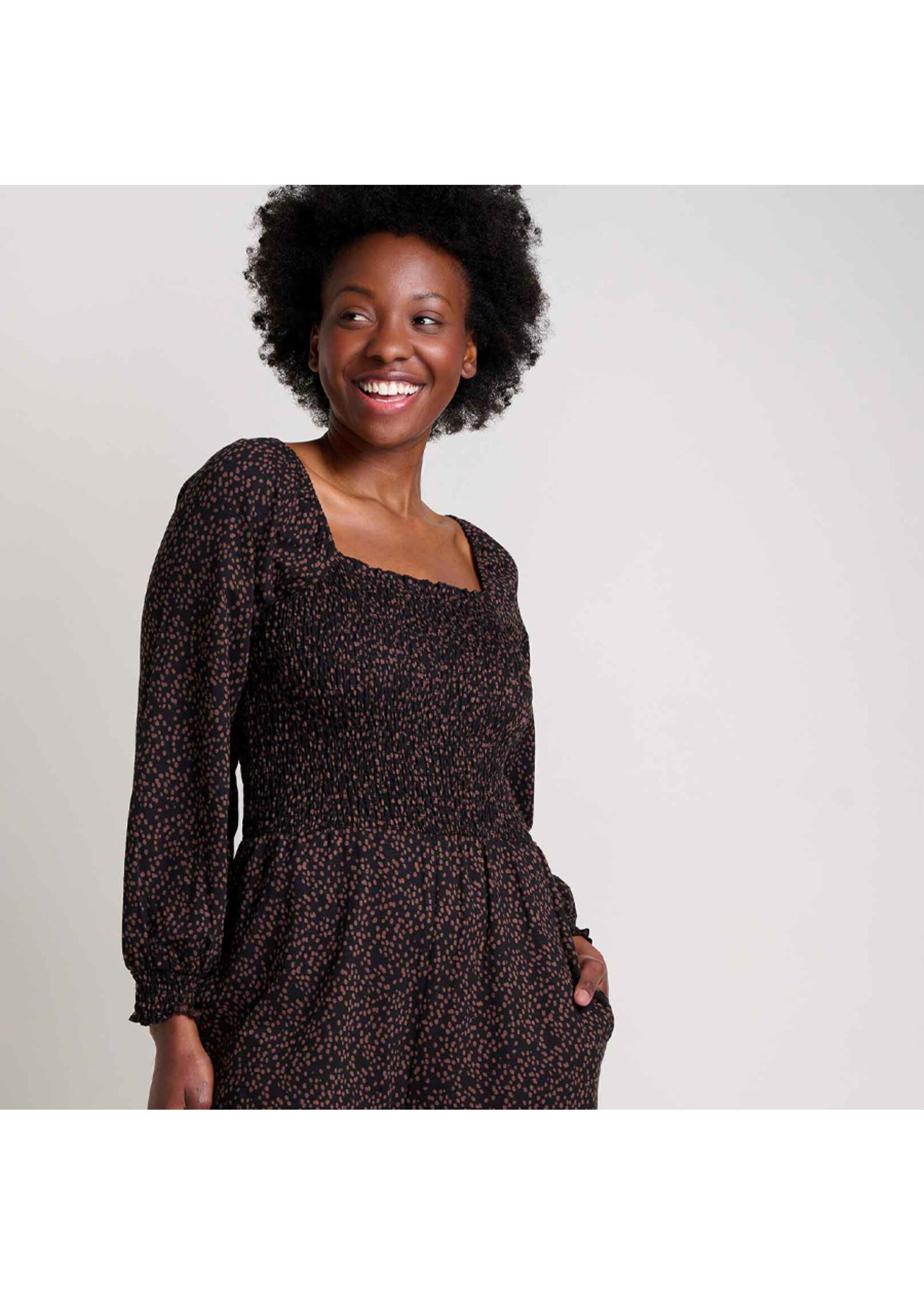 TOAD & CO Jumpsuit GEMINA / Black dot print (Femme)