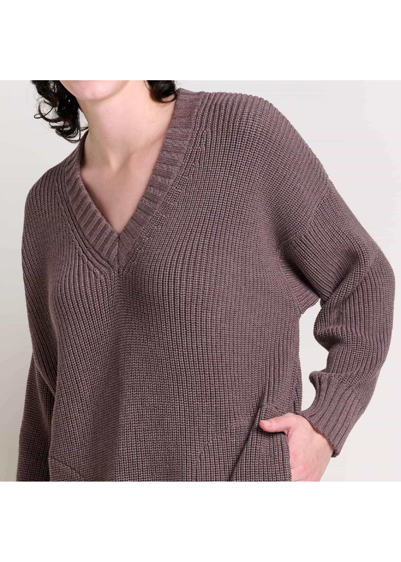 TOAD & CO Chandail BUTTE OVERSIZED / Mushroom (Femme)