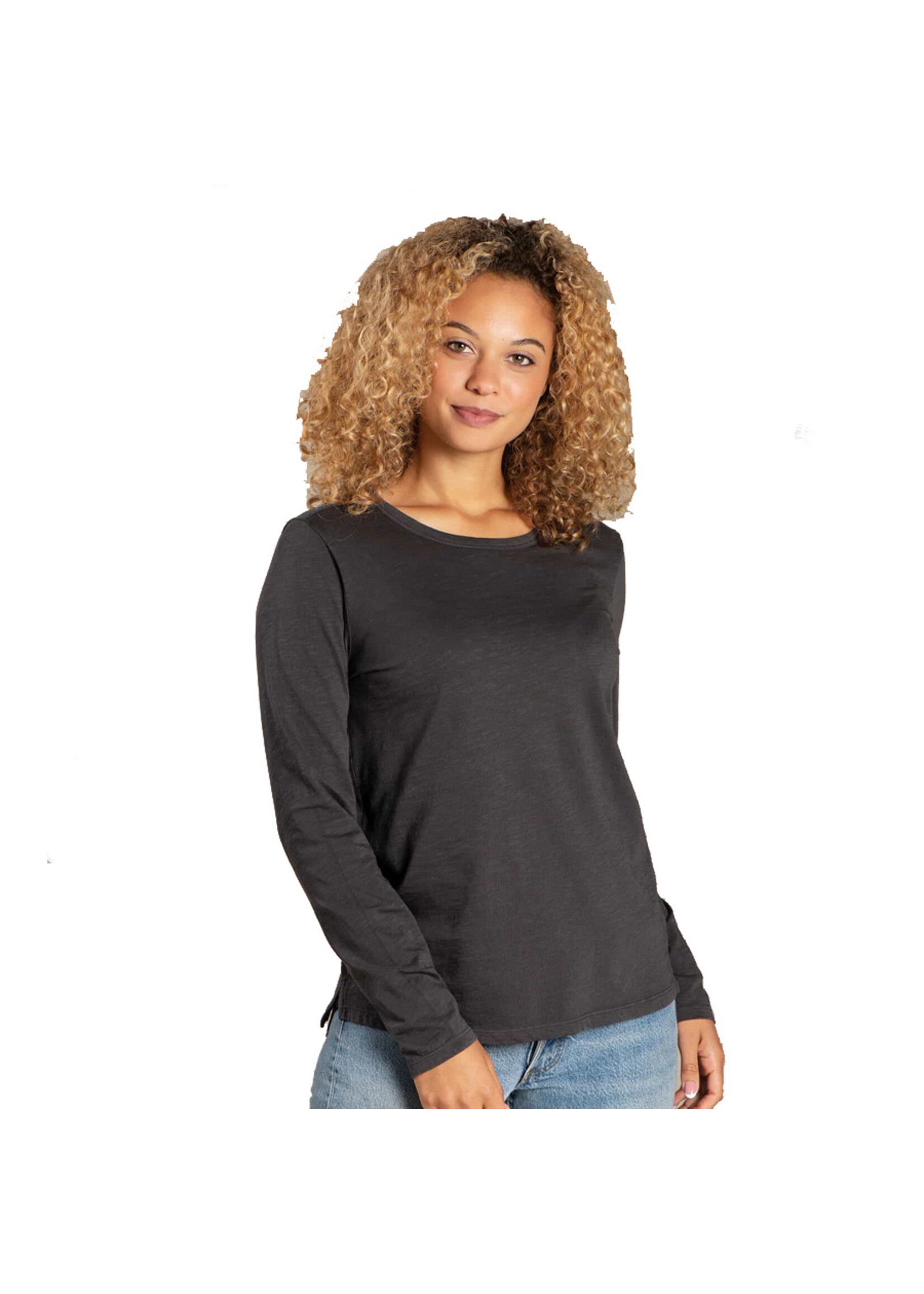 TOAD & CO Chandail PRIMO LS CREW / Soot Vintage Wash (Femme)